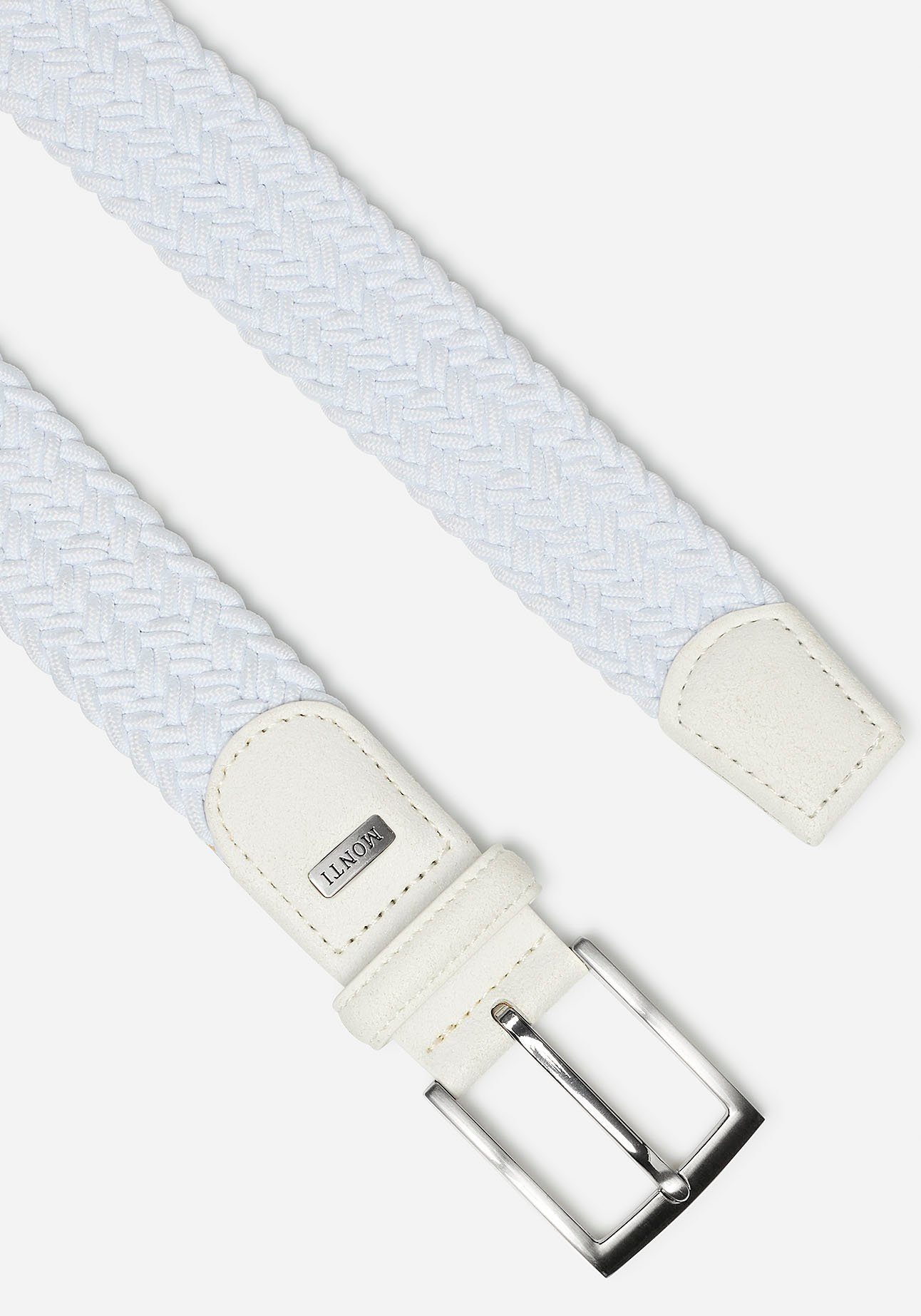 MONTI Leren riem Havanna Gevlochten riem