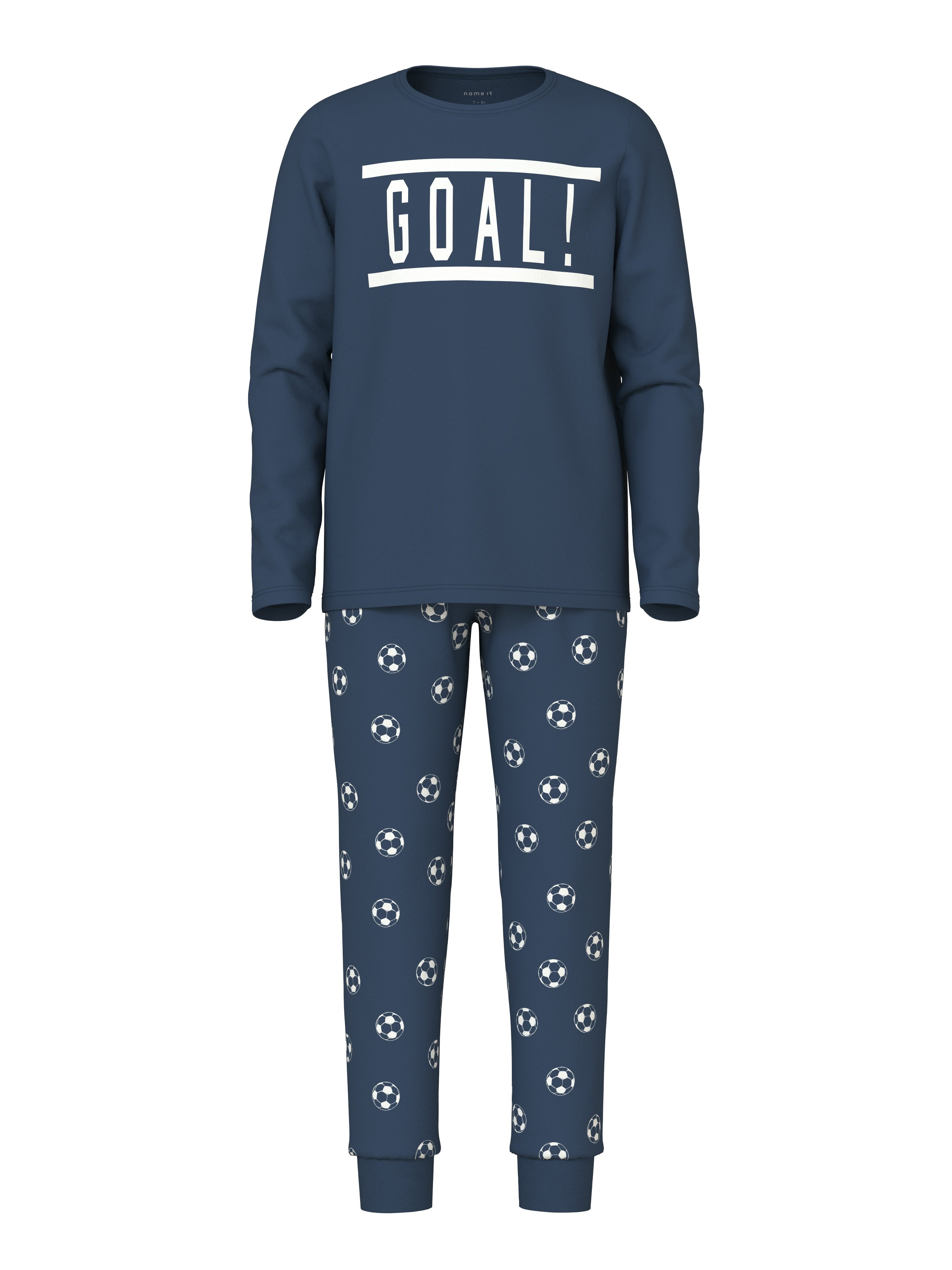 Name It Pyjama NKMNIGHTSET DARK DENIM FOOTBALL NOOS (set, 2-delig)