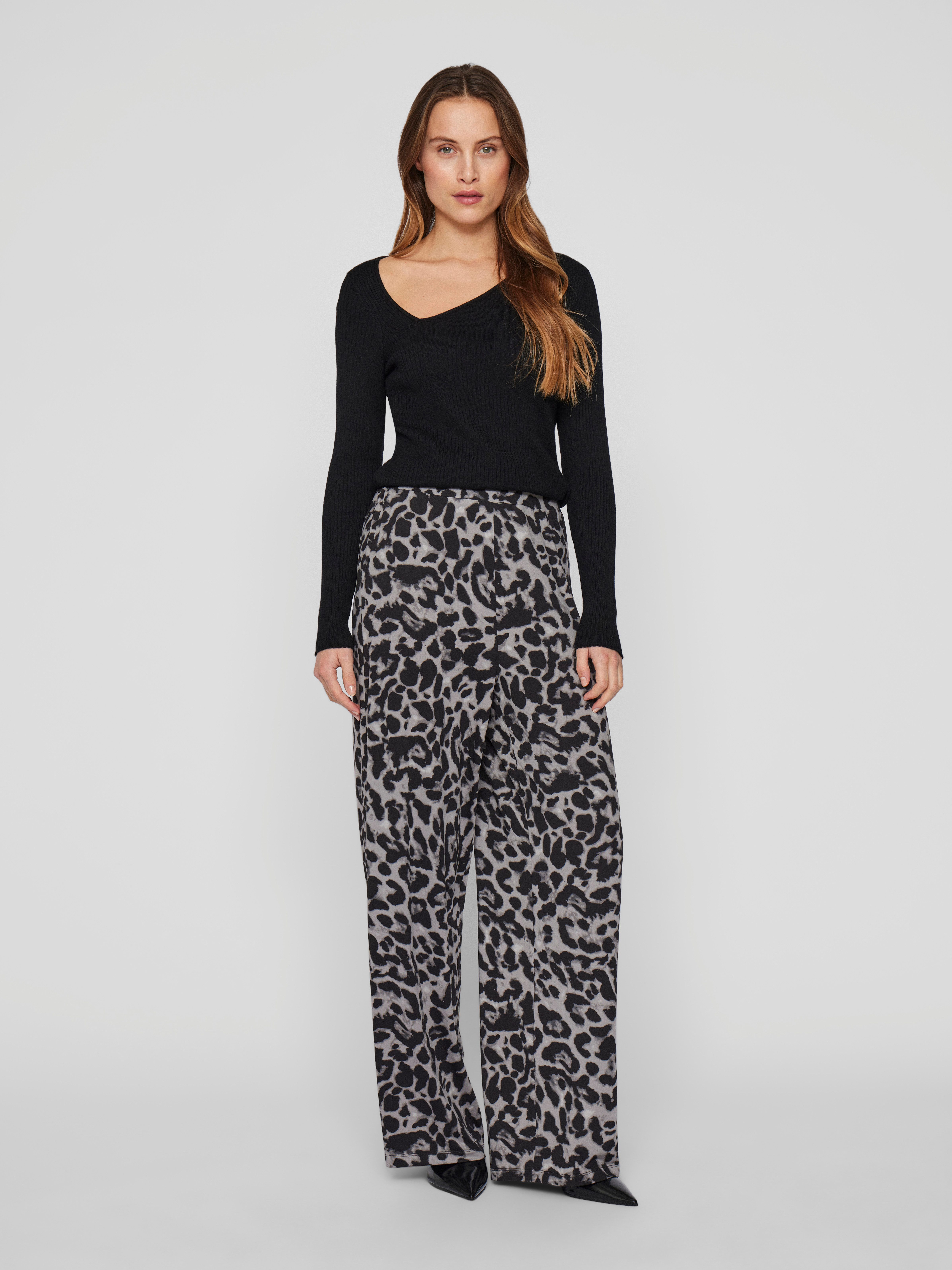 Vila Comfortbroek VILEOA RW WIDE PANTS - NOOS