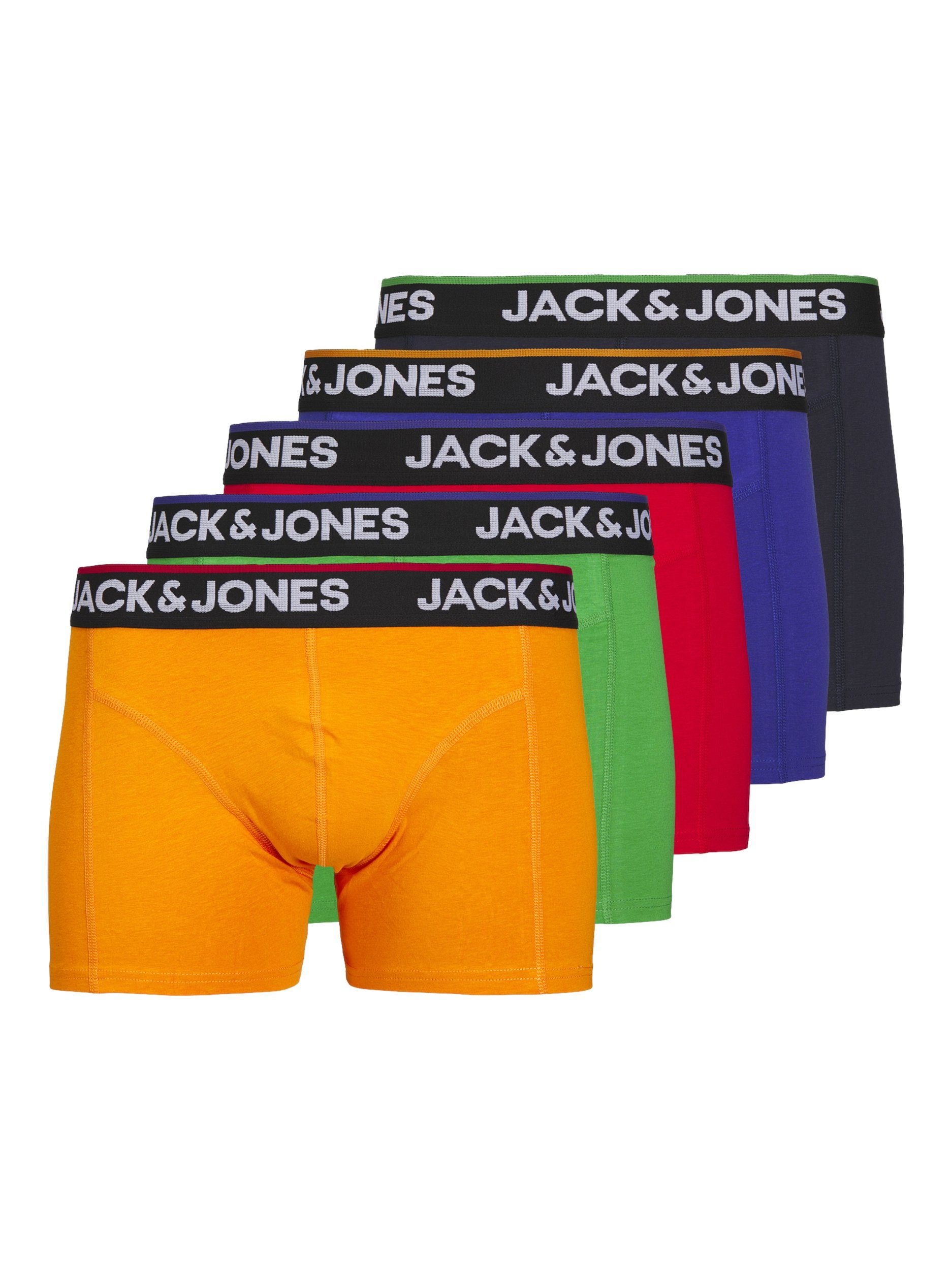 Jack & Jones Boxershort JACTOPLINE SOLID TRUNKS 5 PACK BOX (set, 5 stuks)