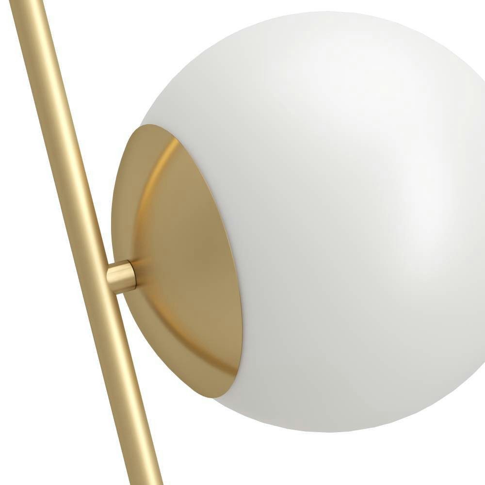 EGLO Staande lamp RONDO 4 Vloerlamp, vloerlamp van metaal en glas, E27 fitting, 174,5 cm (1 stuk)