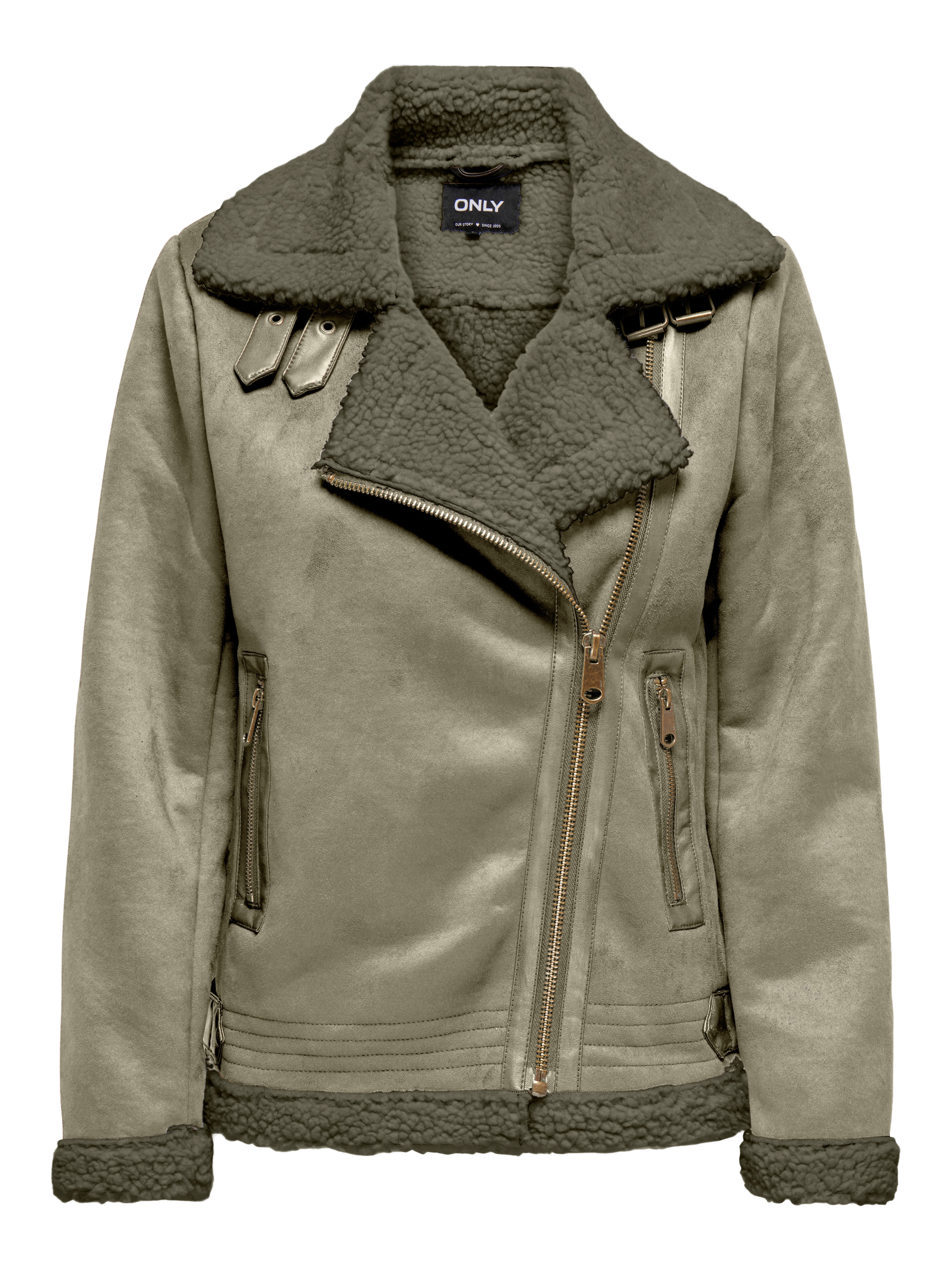Only Imitatieleren jack ONLNEWDIANA AVIATOR JACKET CC OTW