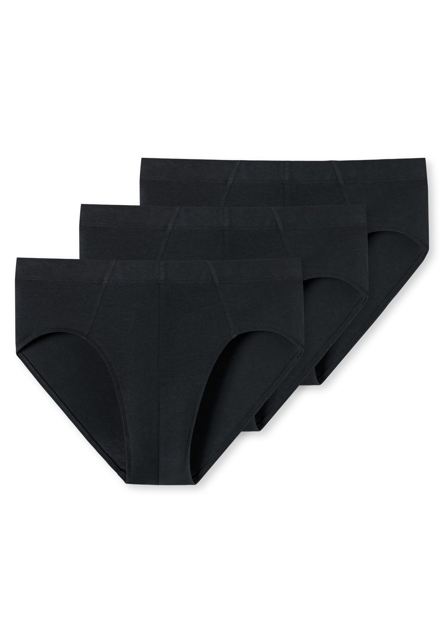 Schiesser Minislip "95/5" met zachte, tonale comfortband (Set van 3) heren slips maat 9 zwart