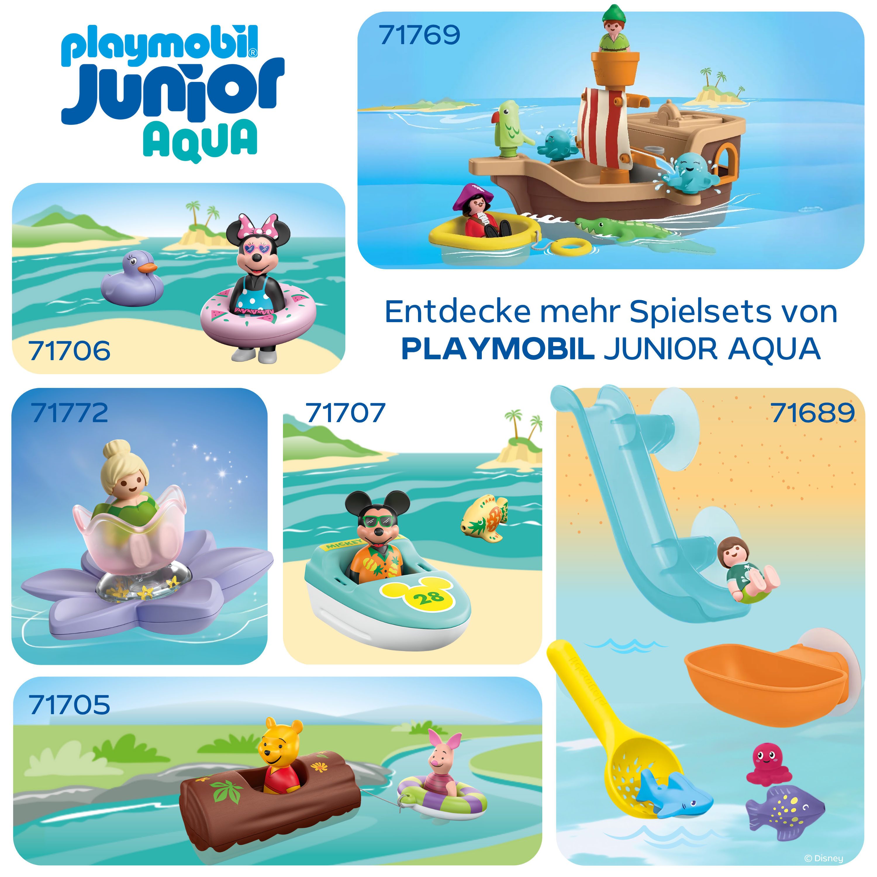 Playmobil® Constructie-speelset Tinkerbells magische Feen-Schwimmblume (71772), JUNIOR & Disney (4-delig)