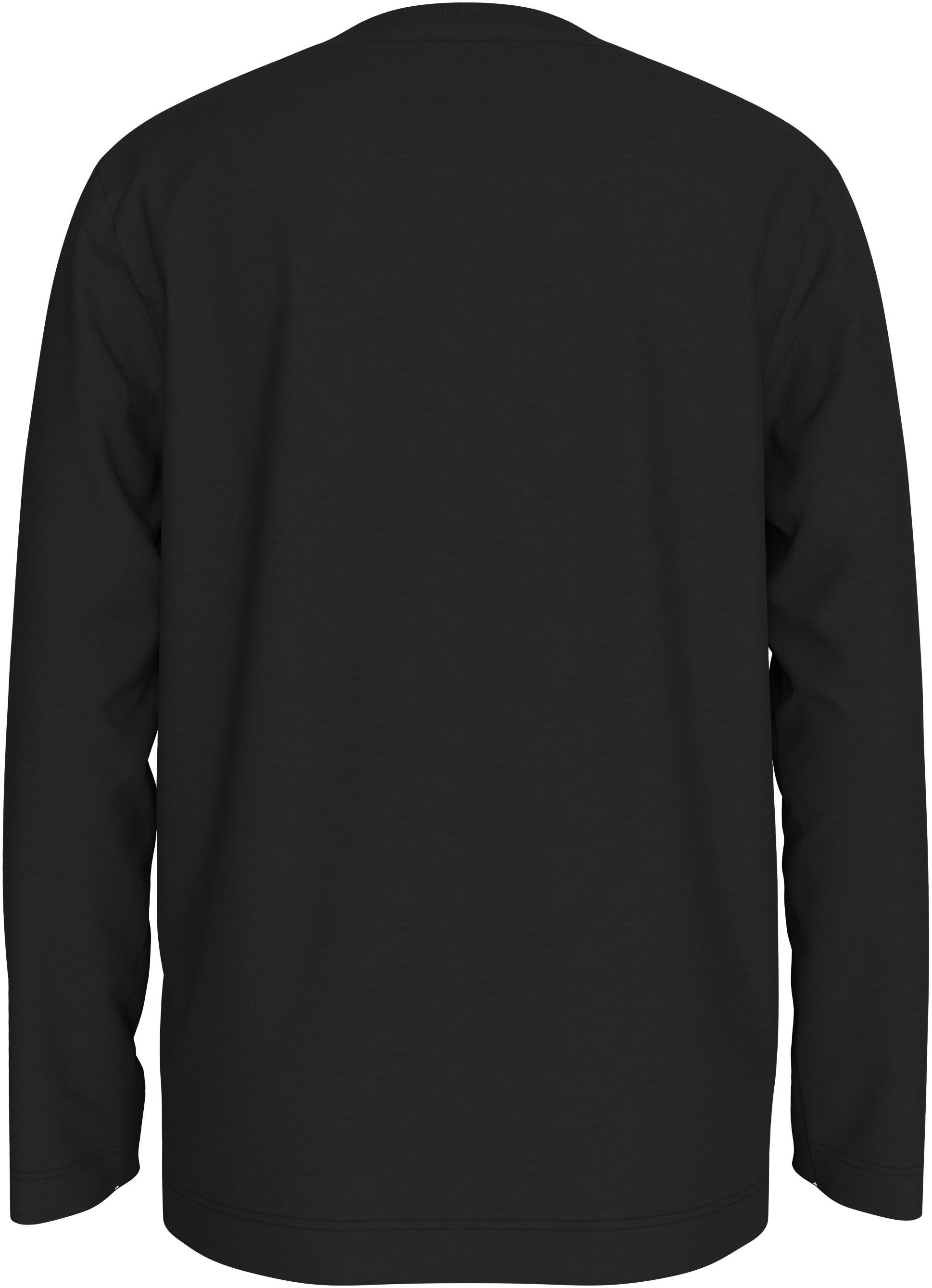 Calvin Klein Shirt met lange mouwen Badge Reg. Ls T-Shirt voor kinderen tot 16 jaar en met logo-patch
