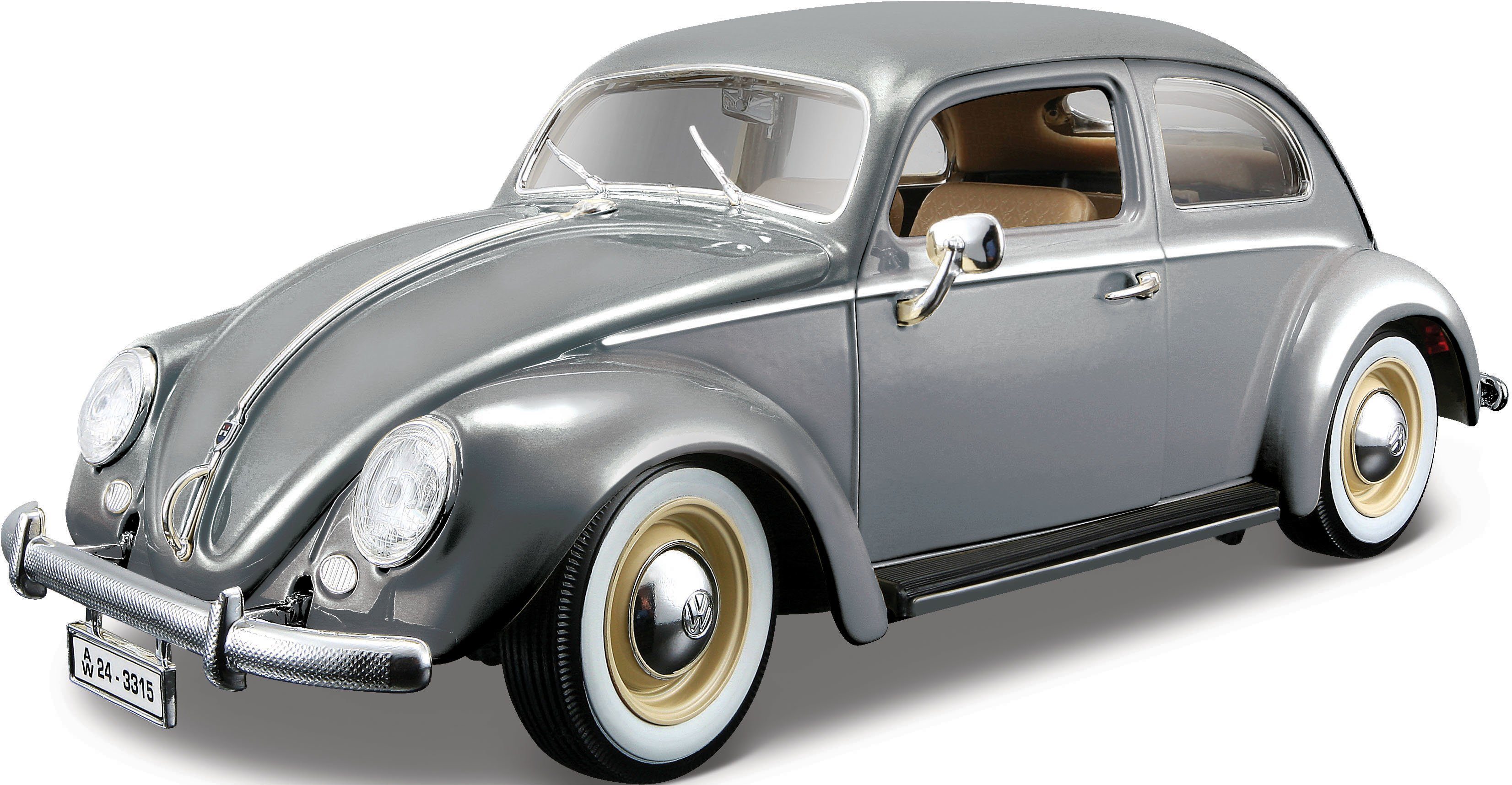 volwassene Onafhankelijkheid knoop Bburago Auto op schaal Volkswagen Kever (1955), grijs snel gevonden | OTTO