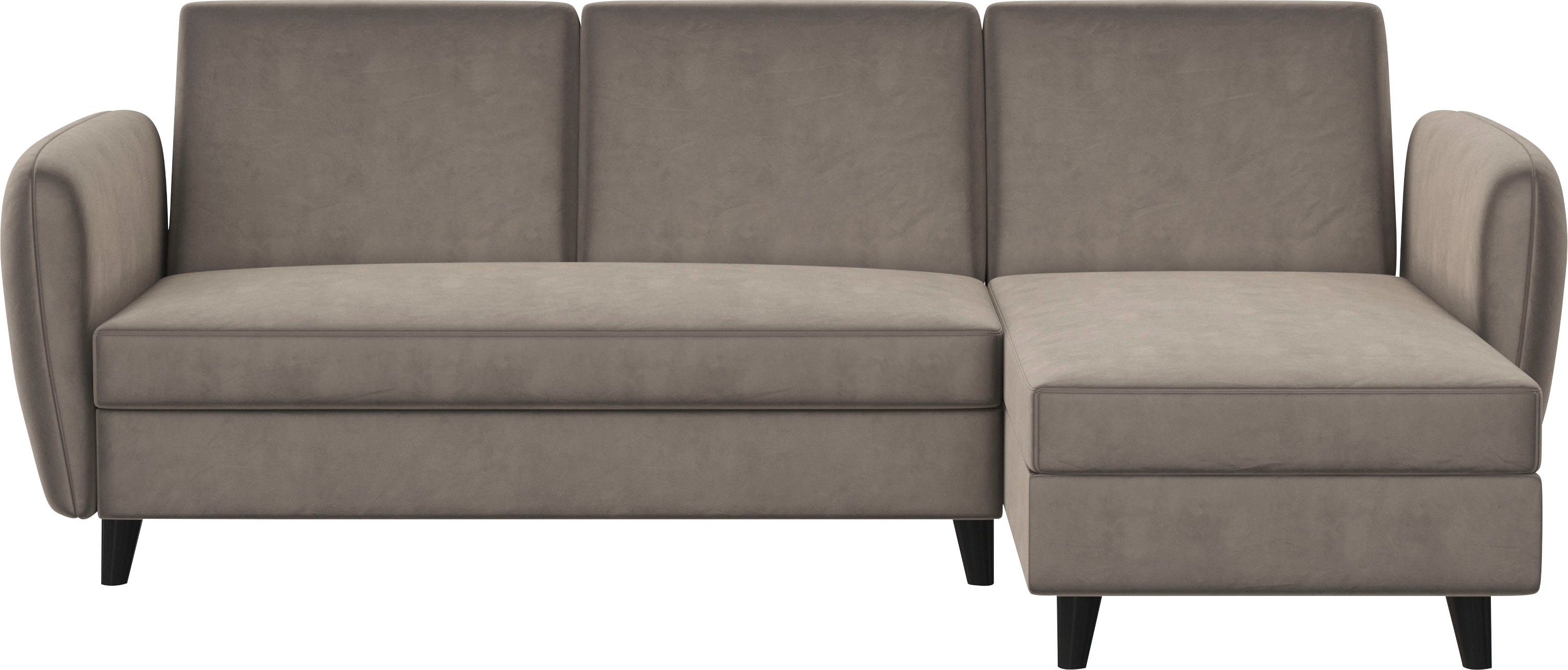 Dorel Home Hoekbank Perry, L-vorm Rugleuning, verschillende kleurvarianten, zithoogte 43 cm, breedte 219 cm