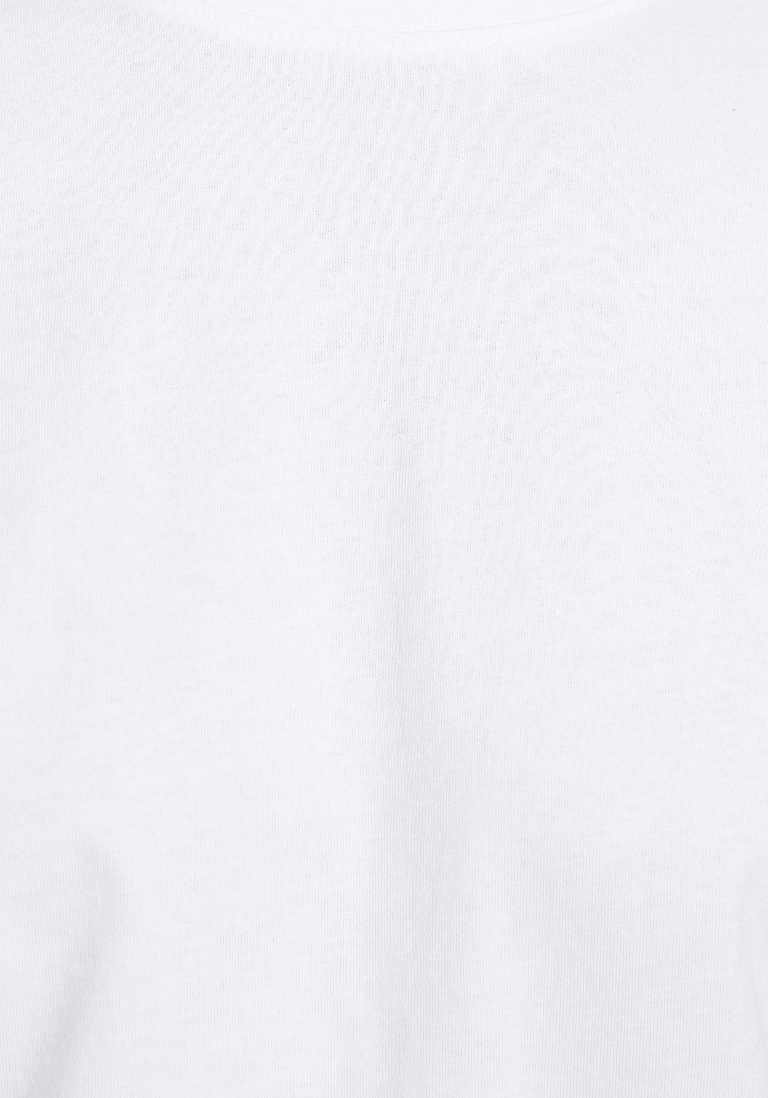 Man's World Shirt met ronde hals Korte mouw, effen kleur, ronde hals, van katoen(2-delig, Set van 2)