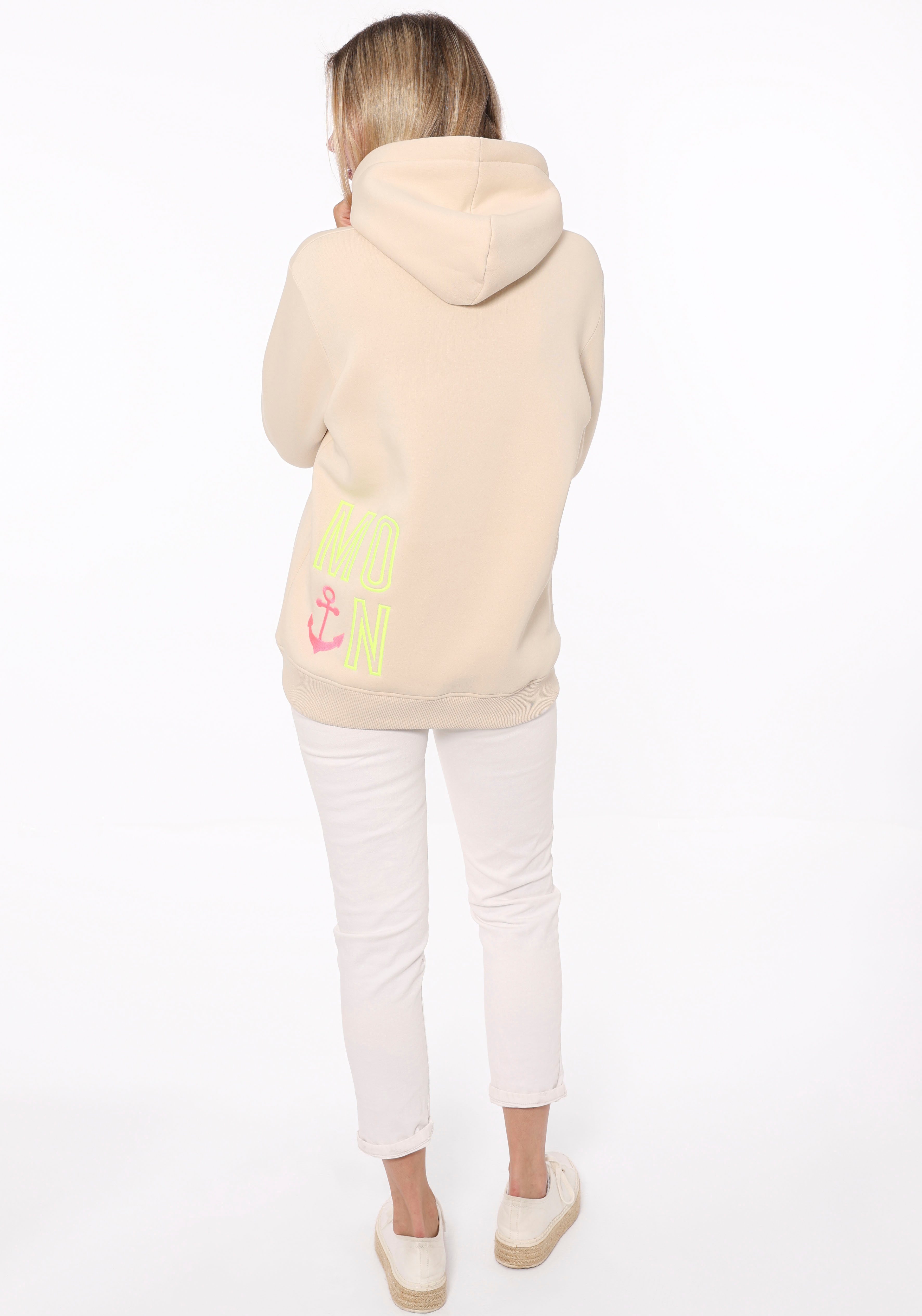 Zwillingsherz Hoodie Limited Edition met capuchon, geborduurd "moin" en ankerontwerp, exclusief bij otto
