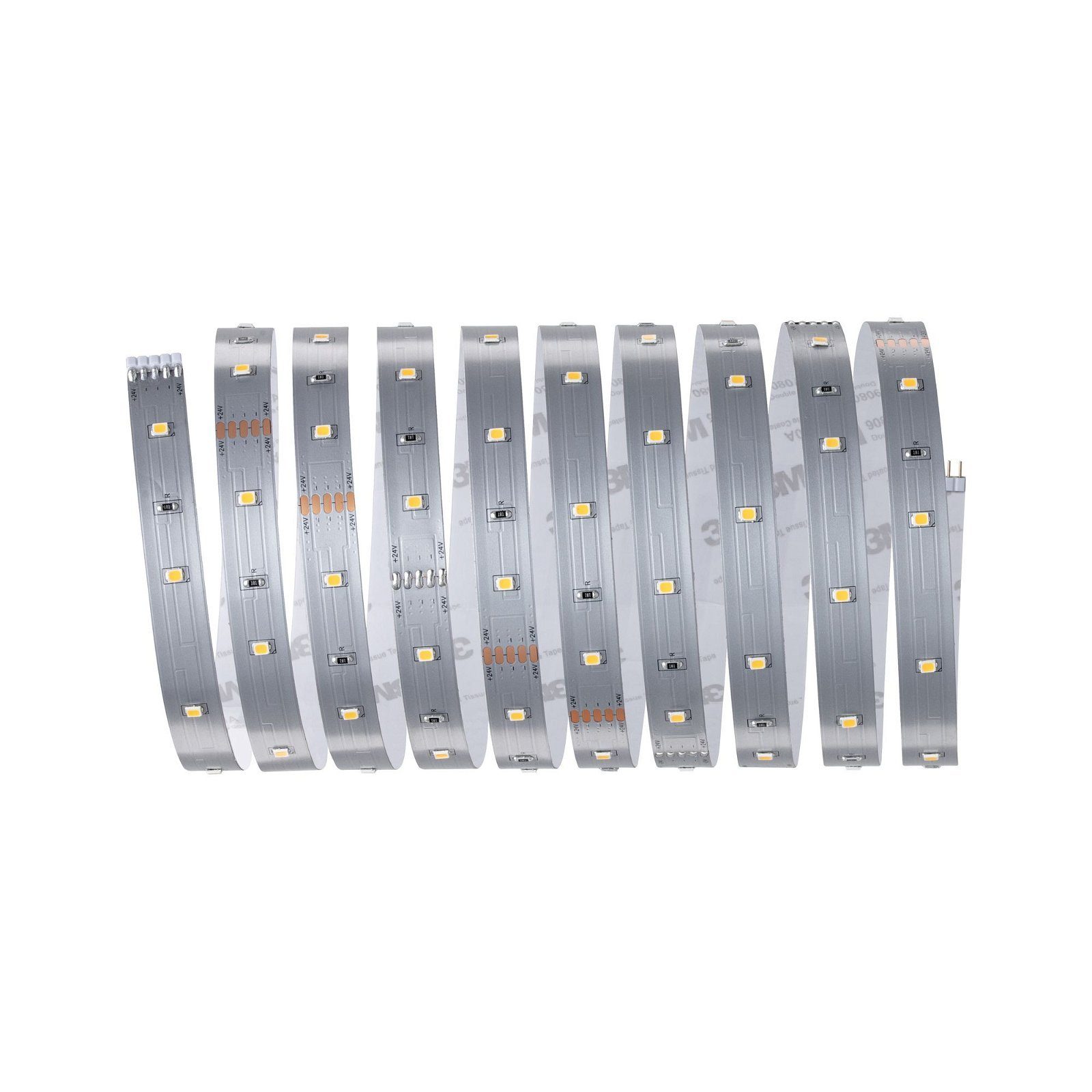 Paulmann Led-strepen MaxLED 250 Basisset 3m IP20 2700K 12W 230/24V zilverkleur (1 stuk)