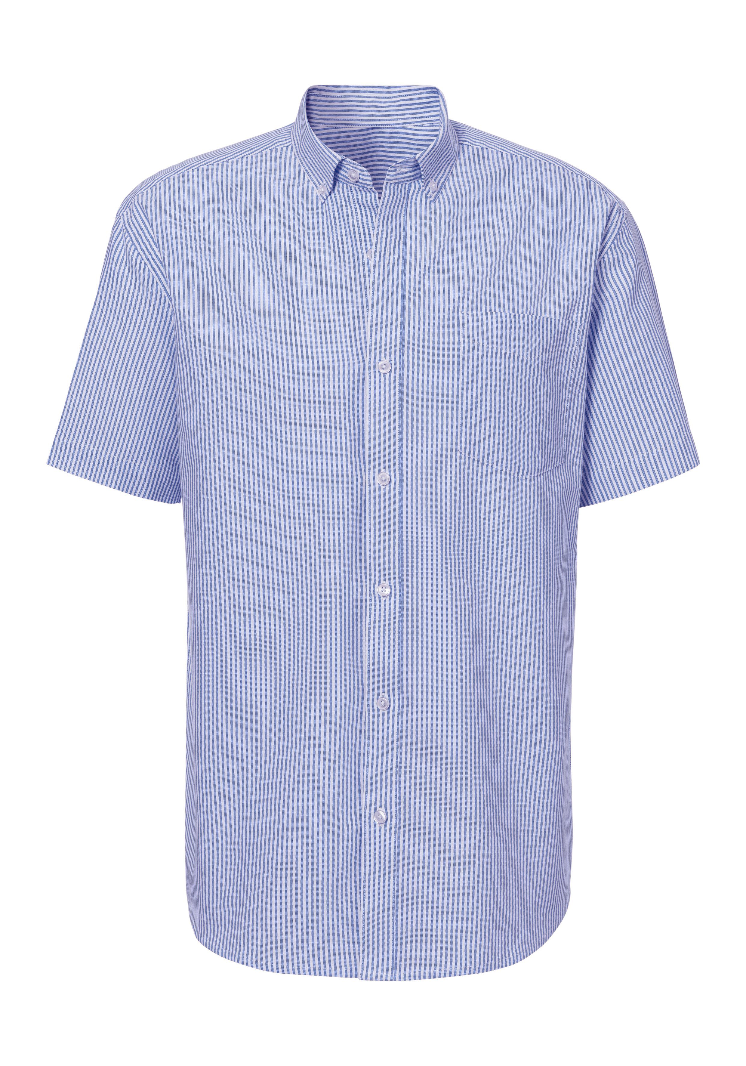 H.I.S Overhemd met korte mouwen Regular fit Oxford overhemd met korte mouwen met button-down-kraag van 100% katoen