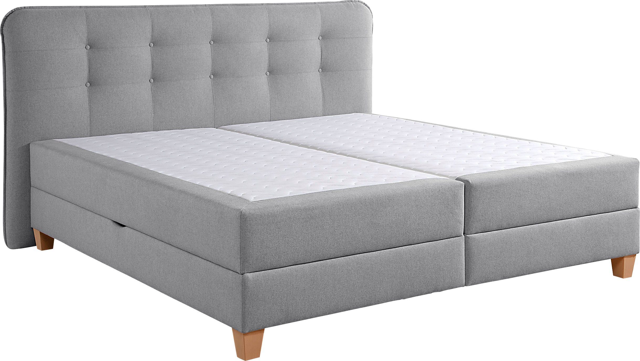 Home affaire Boxspring inclusief topmatras van koudschuim en bedkist