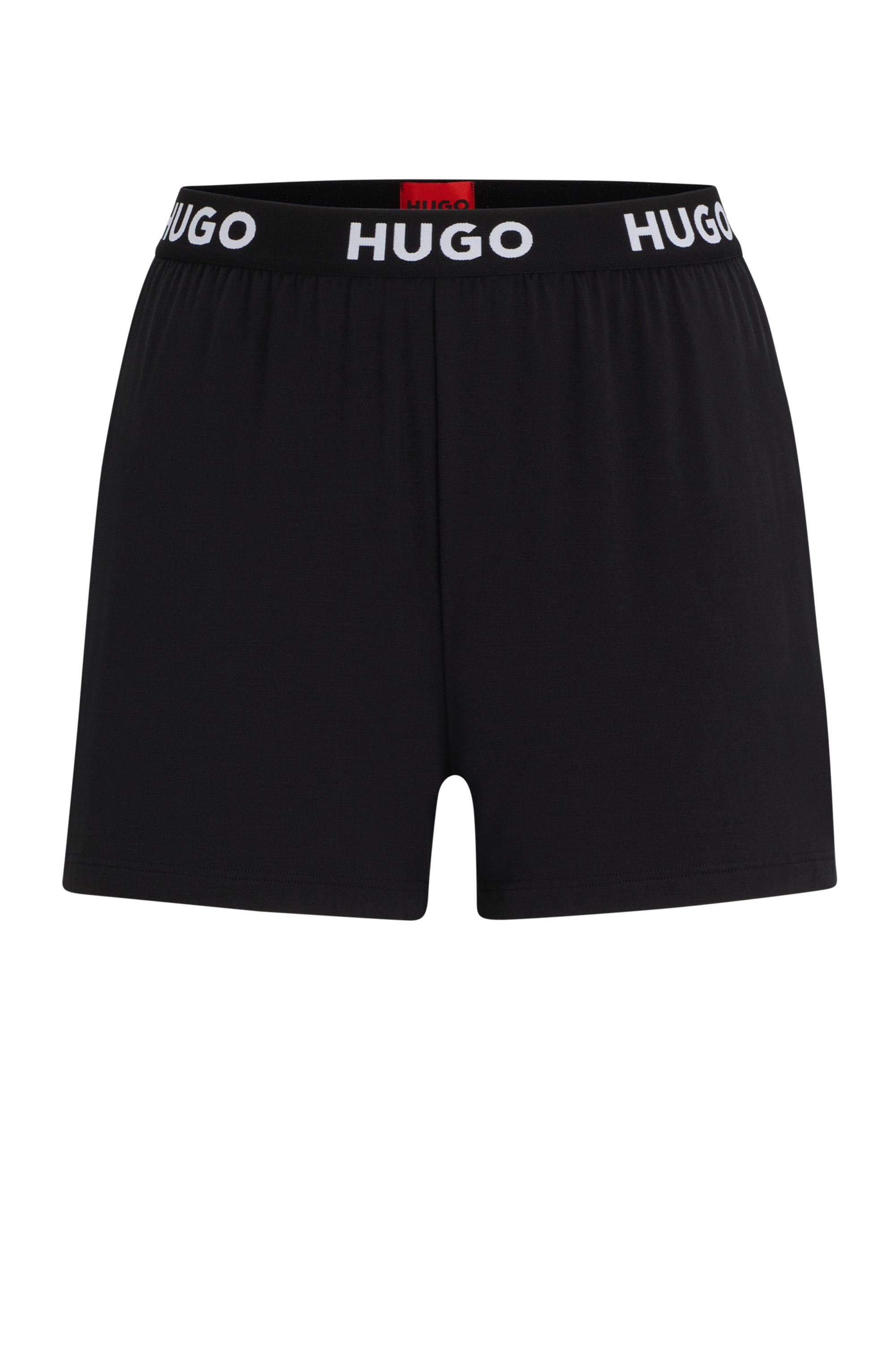 HUGO underwear Pyjamashort UNITE_SHORTS 10247048 01 met hugo logo-elastiekband aan de tailleband