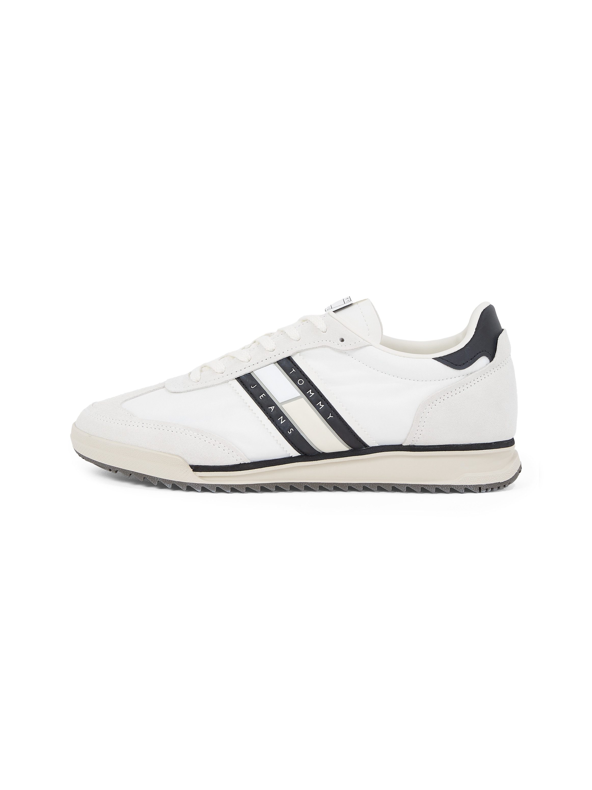 TOMMY JEANS Sneakers TJM RETRO RUNNER CLEATED , vrijetijdsschoen, lage schoen, veterschoen met contrastafwerking