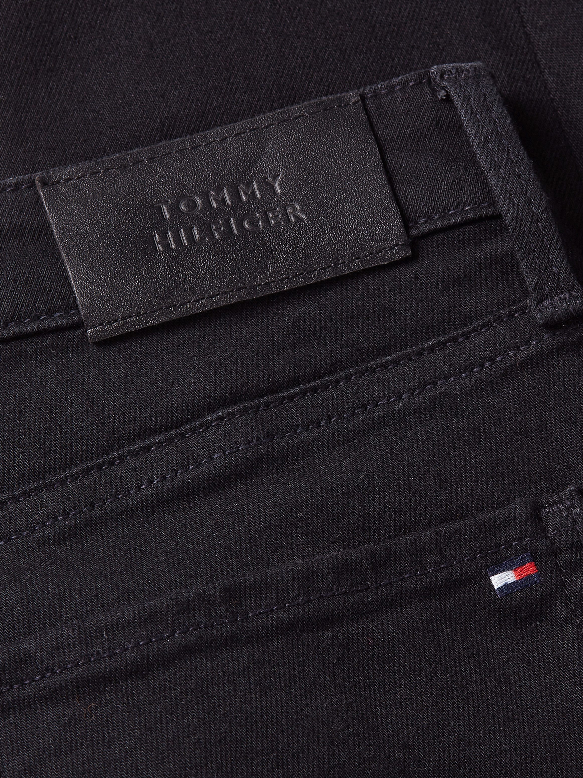 Tommy Hilfiger Skinny fit jeans COMO SKINNY RW BLACK met logo-badge