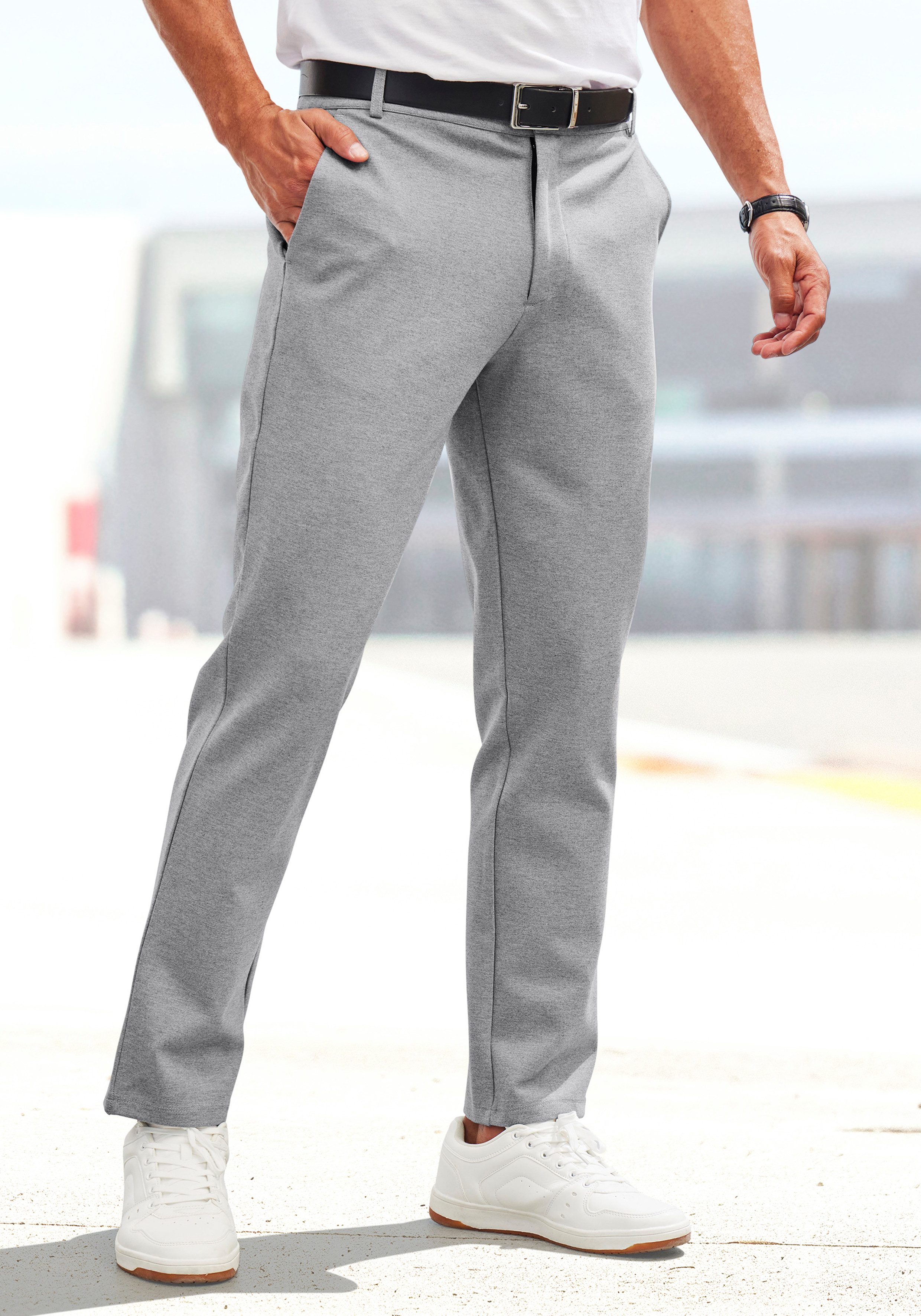 John Devin Stretchbroek Regular fit comfortabele broek van elastisch materiaal
