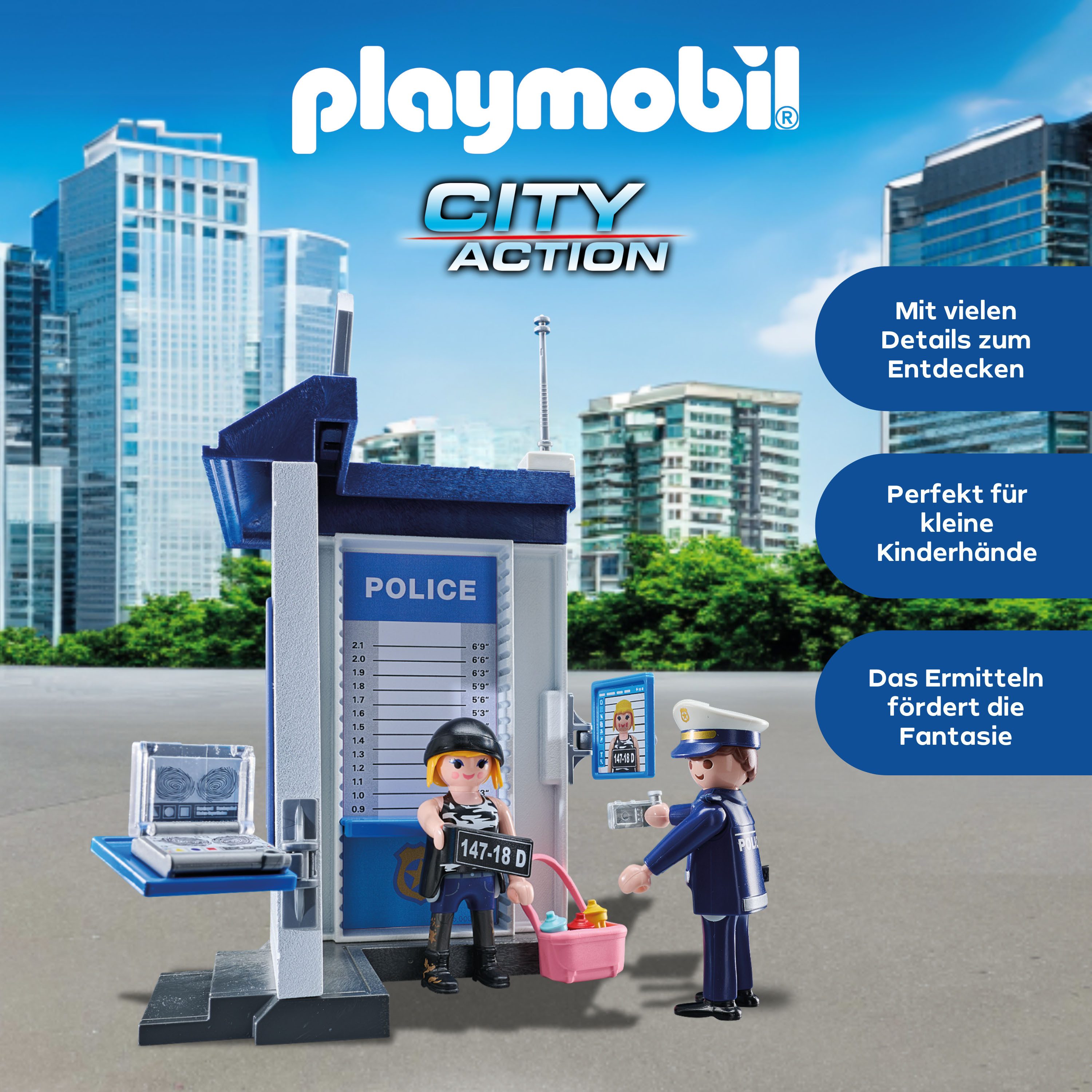 Playmobil® Constructie-speelset Polizei Ermittlungszimmer (71733), Playmobil Action Heroes (38-delig)