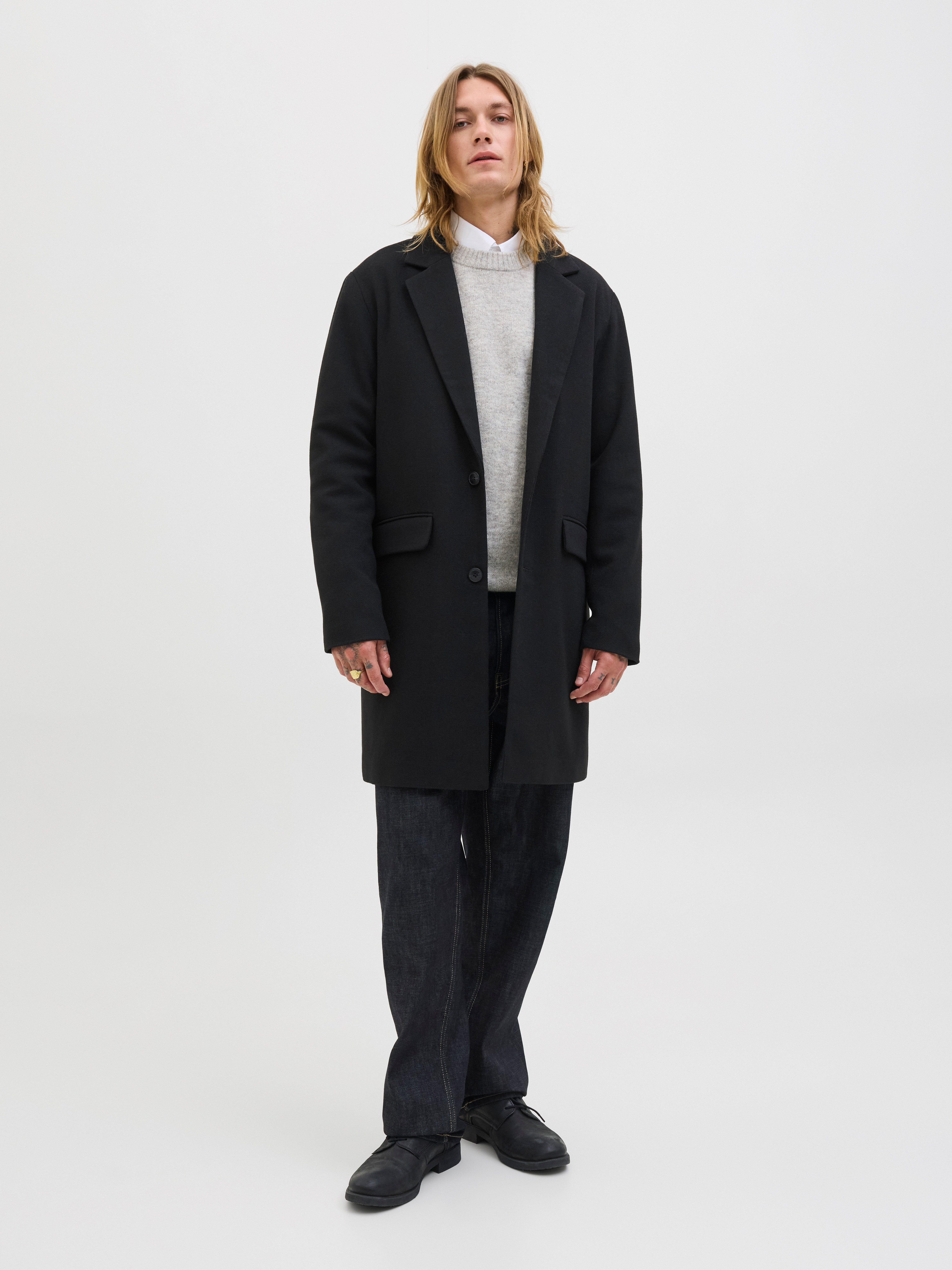 Jack & Jones Lange jas JJEHARRIS COAT SN
