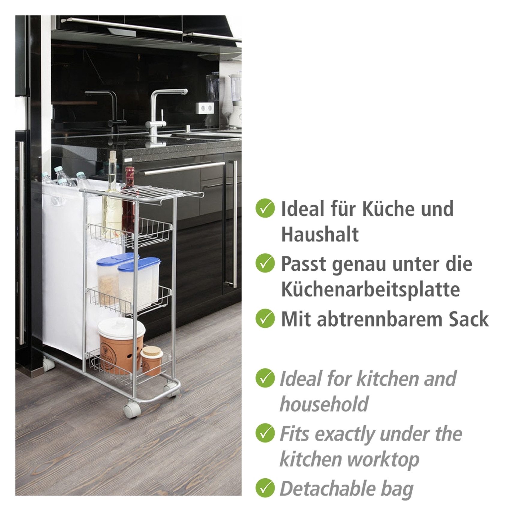 WENKO Uittrekbare wasmand Model Slim
