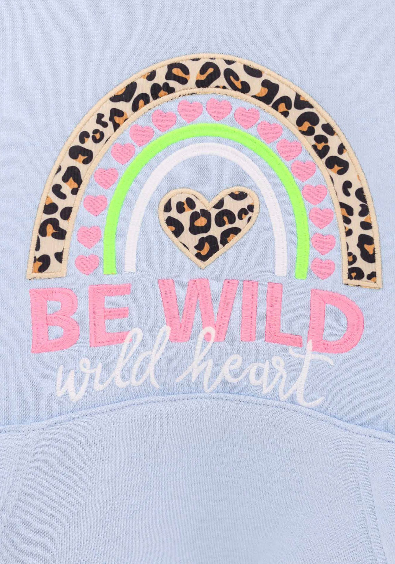 Zwillingsherz Hoodie "Nicki" Kids met hartjes- en leeuwdetails voor meisjes