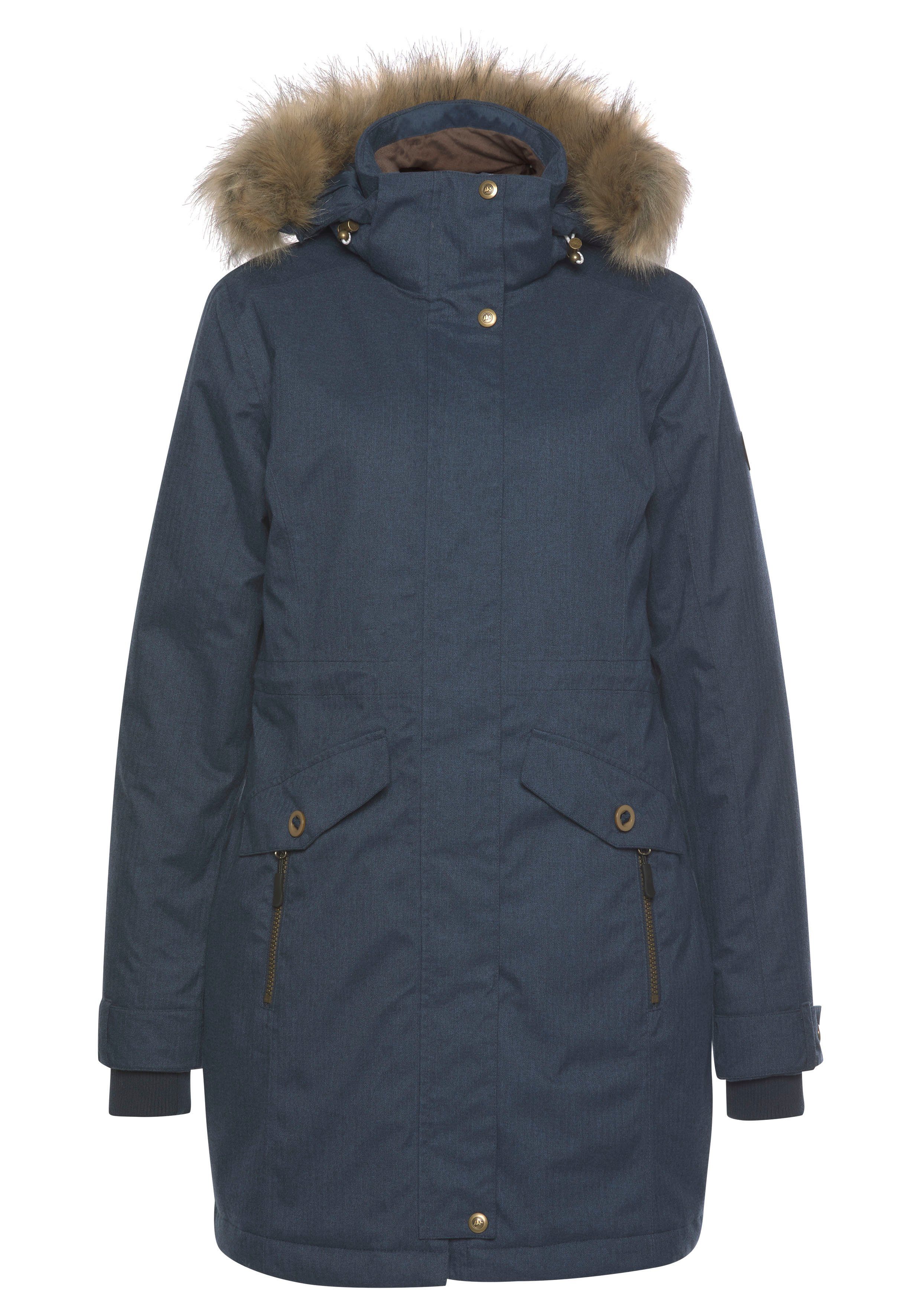 Polarino Functionele parka Ademend, winddicht en waterdicht. Warm gewatteerd.
