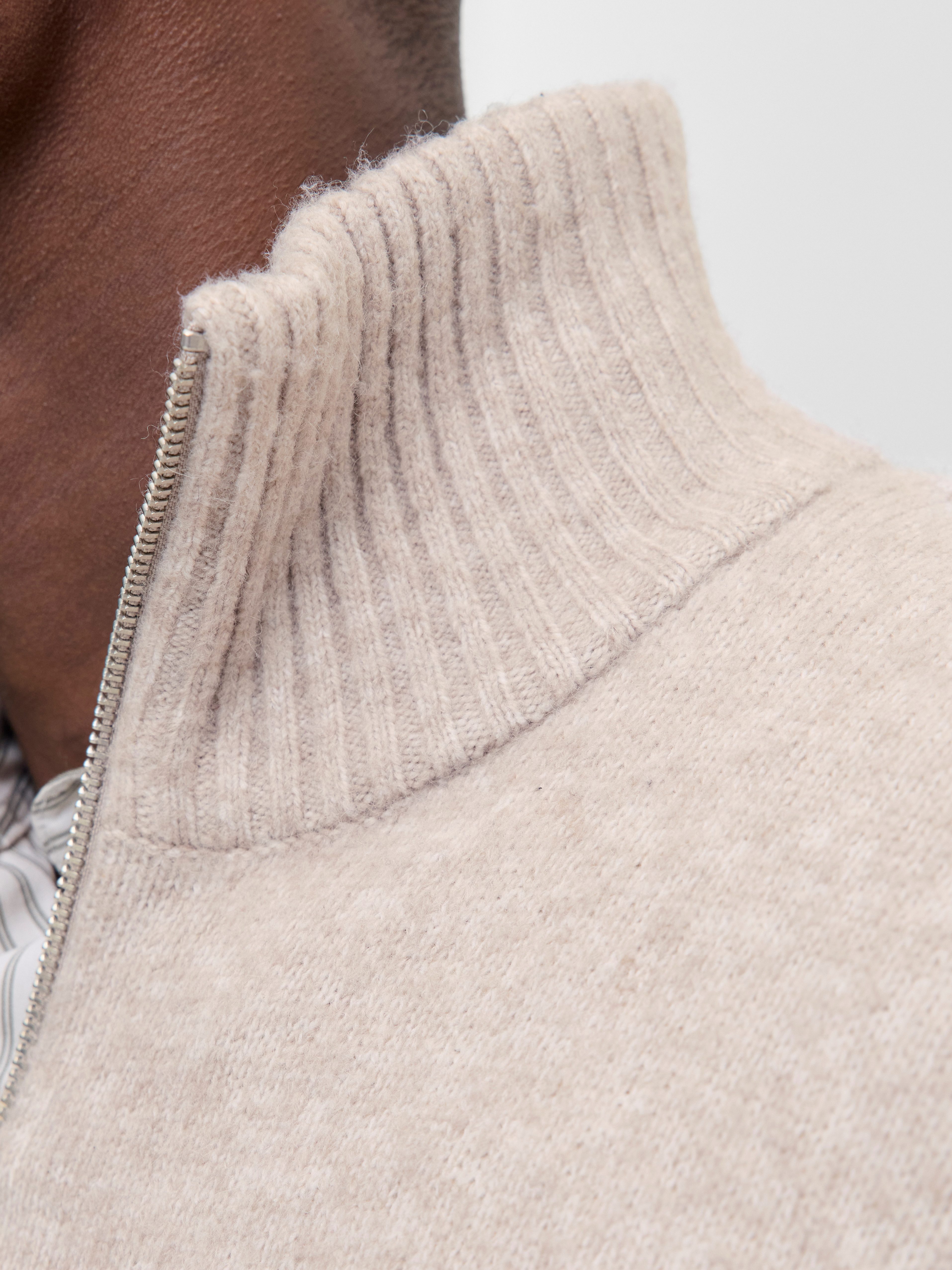 Jack & Jones Schipperstrui JJESOHO OLLIE KNIT HALF ZIP SN