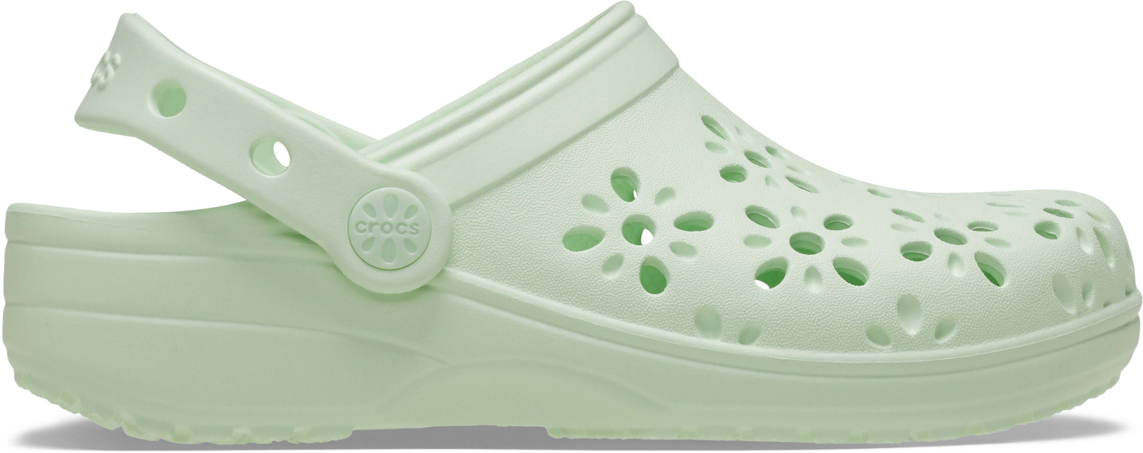 Crocs Clogs Classic Floral Cut Out Clog Sandaal met draaibare hielband
