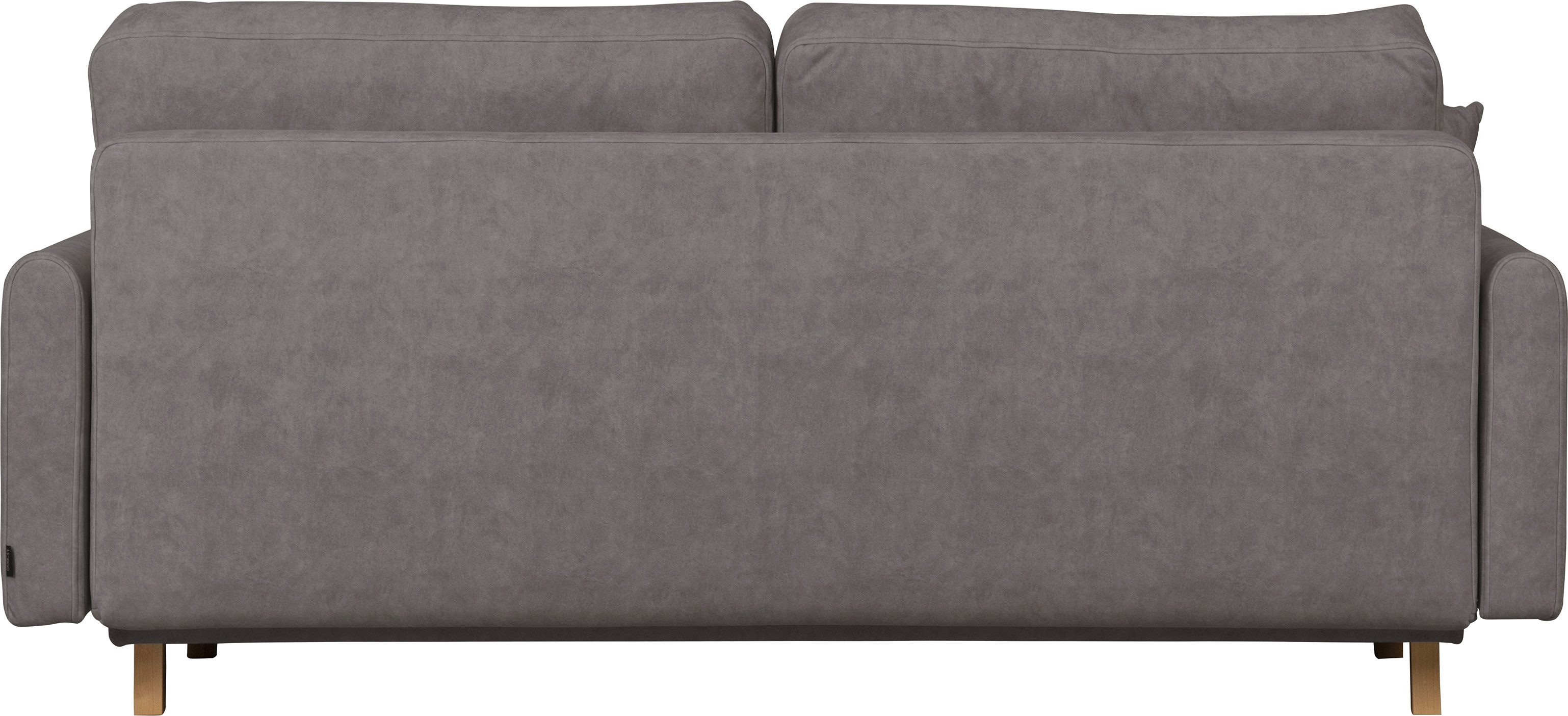 Home affaire 2-zitsbank TRIPLO met golfsysteem, afmetingen B/D/H: 165/100/89 cm Bank met stiksel in het ruggebied, incl. rugkussen en sierkussen