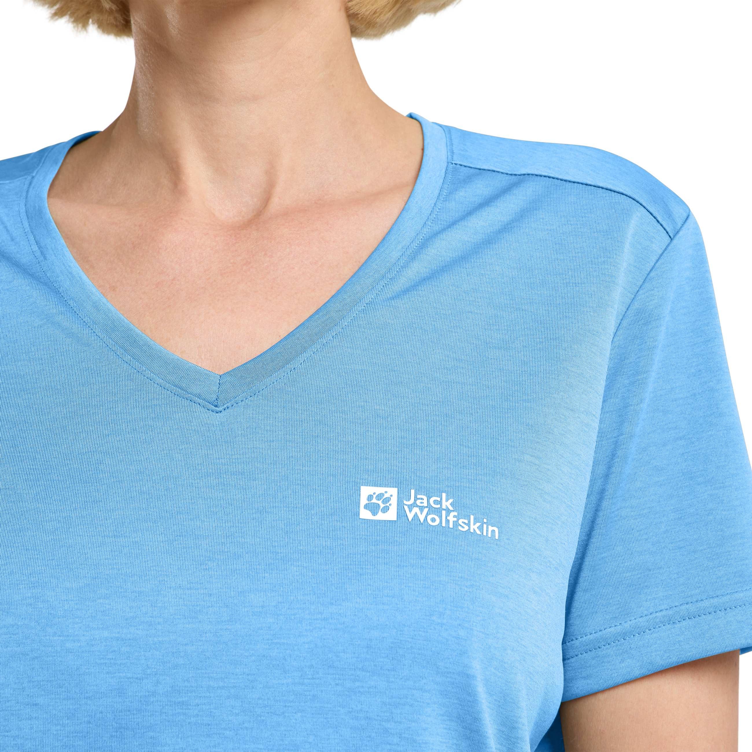 Jack Wolfskin Shirt met V-hals CROSSTRAIL T WOMEN