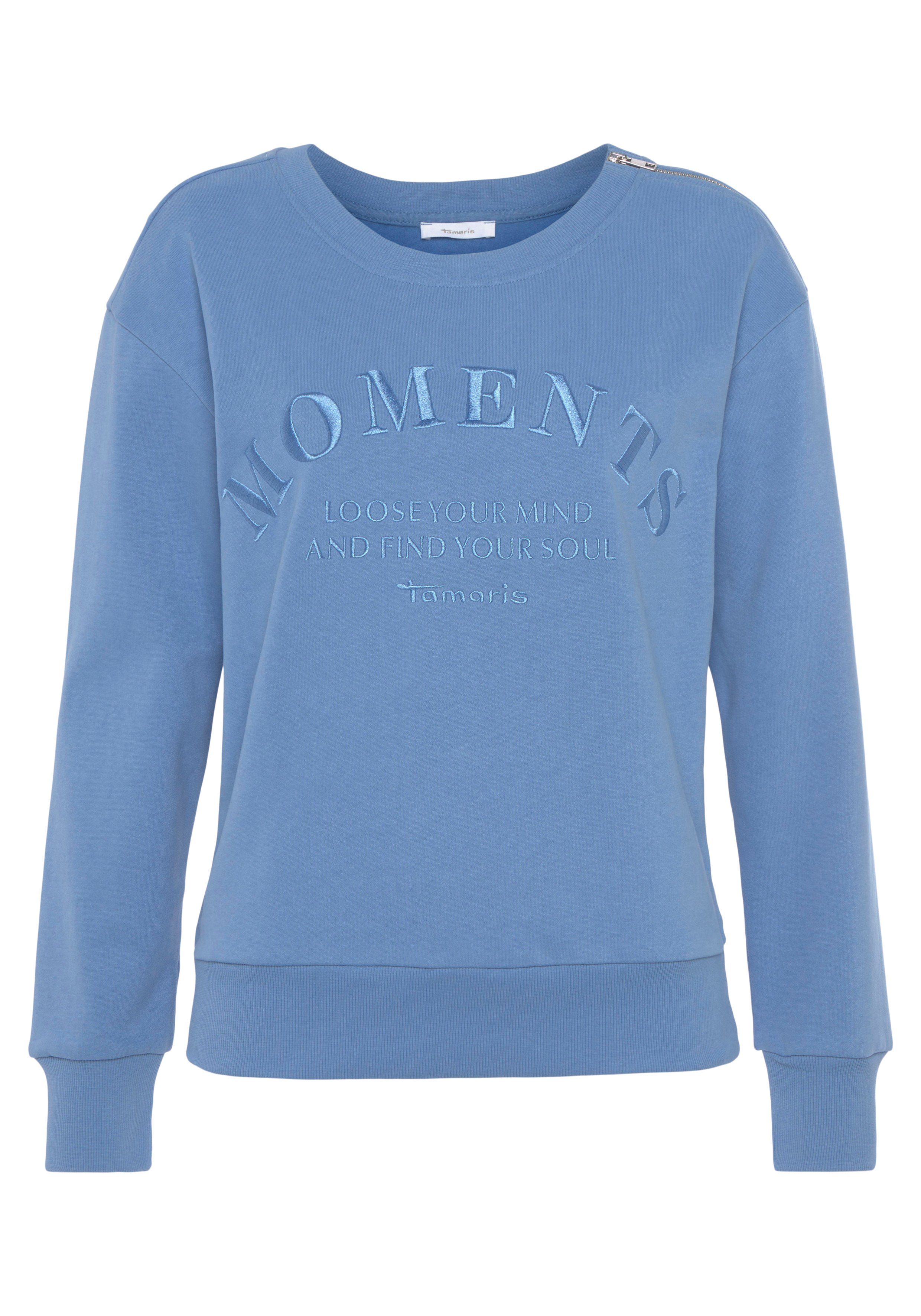 Tamaris Sweatshirt Met een rits op de schouder - NIEUWE COLLECTIE