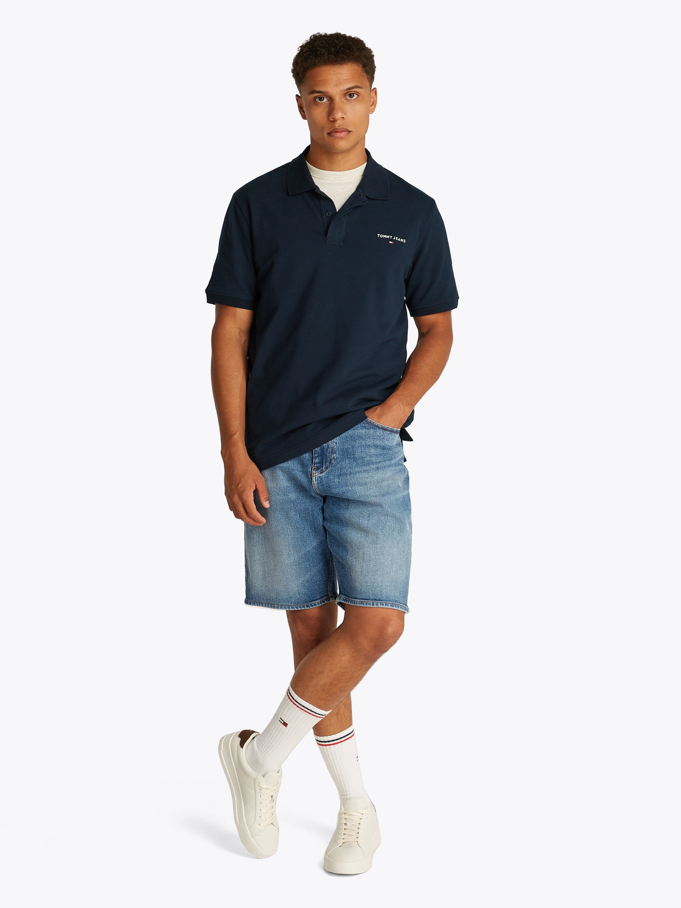 TOMMY JEANS Poloshirt TJM REG LINEAR POLO EXT
