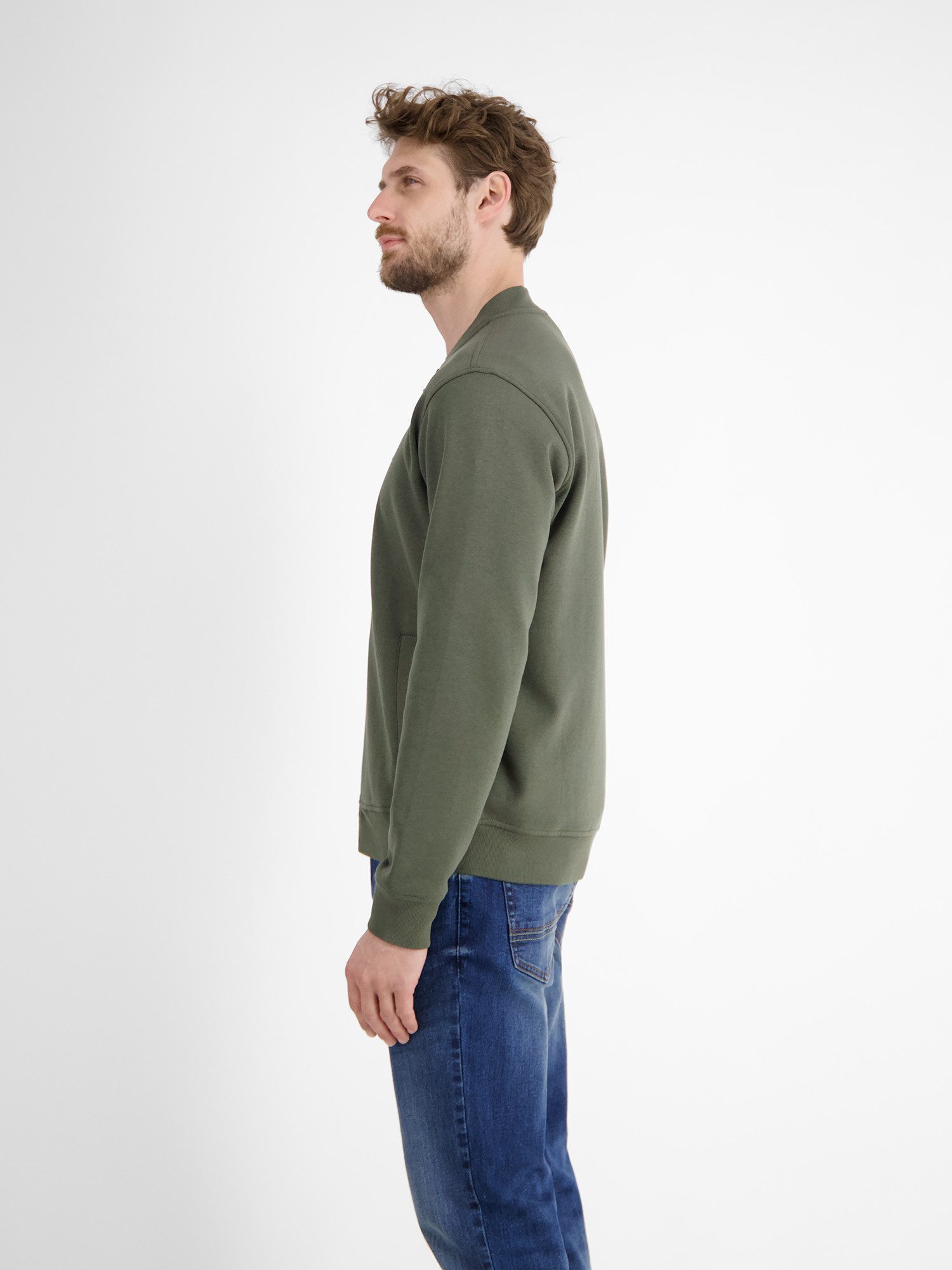 Lerros Sweatvest LERROS College-sweatjack voor heren