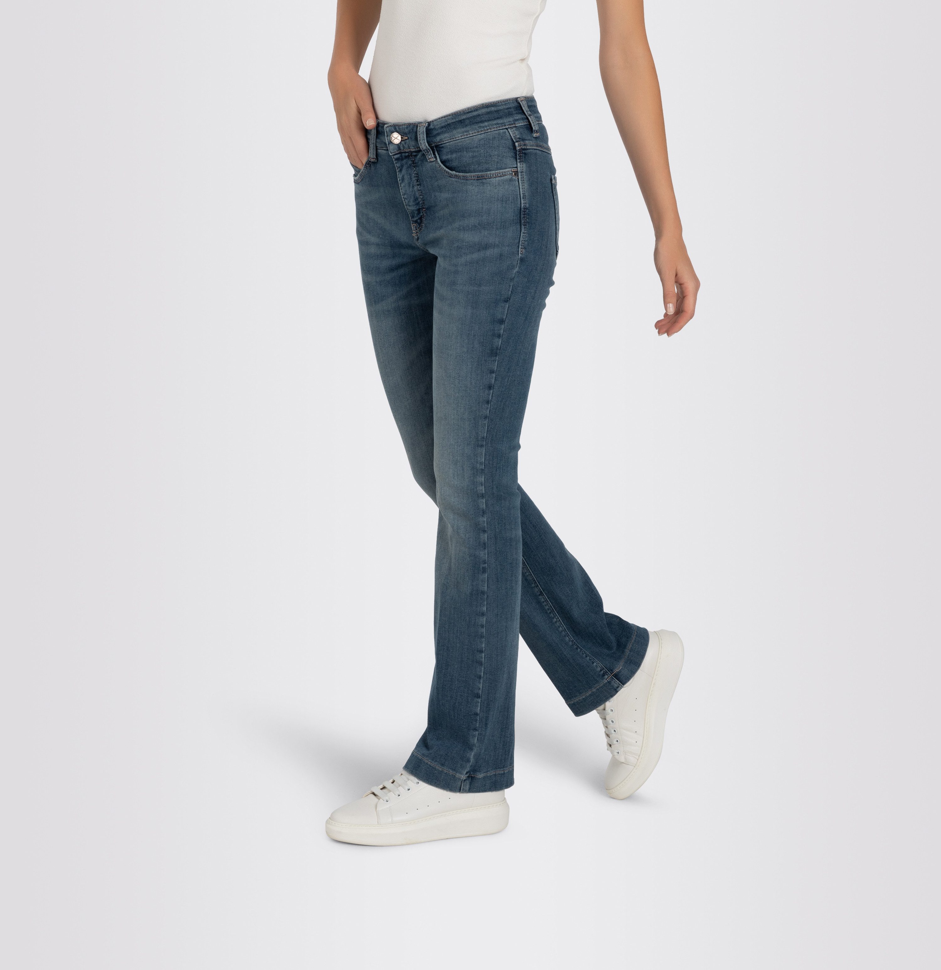 MAC Bootcut jeans Dream-Boot Recht belijnd met iets uitlopende pijpen