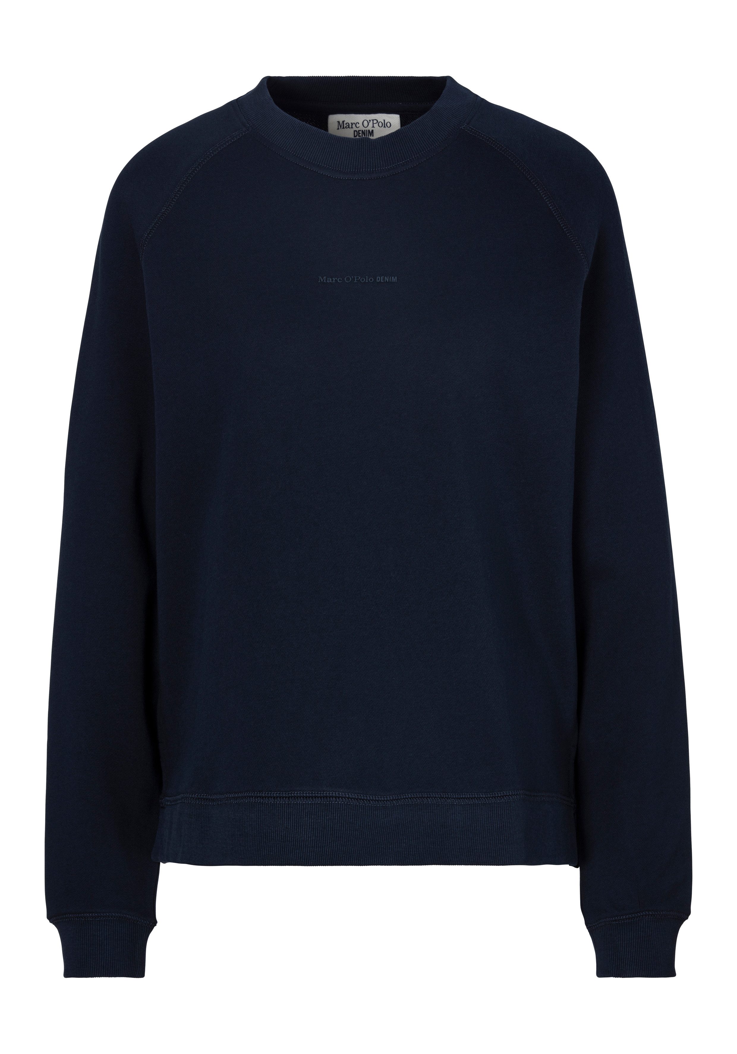 Marc O'Polo DENIM Sweatshirt In moderne O-vorm, losjes gesneden met raglanmouwen