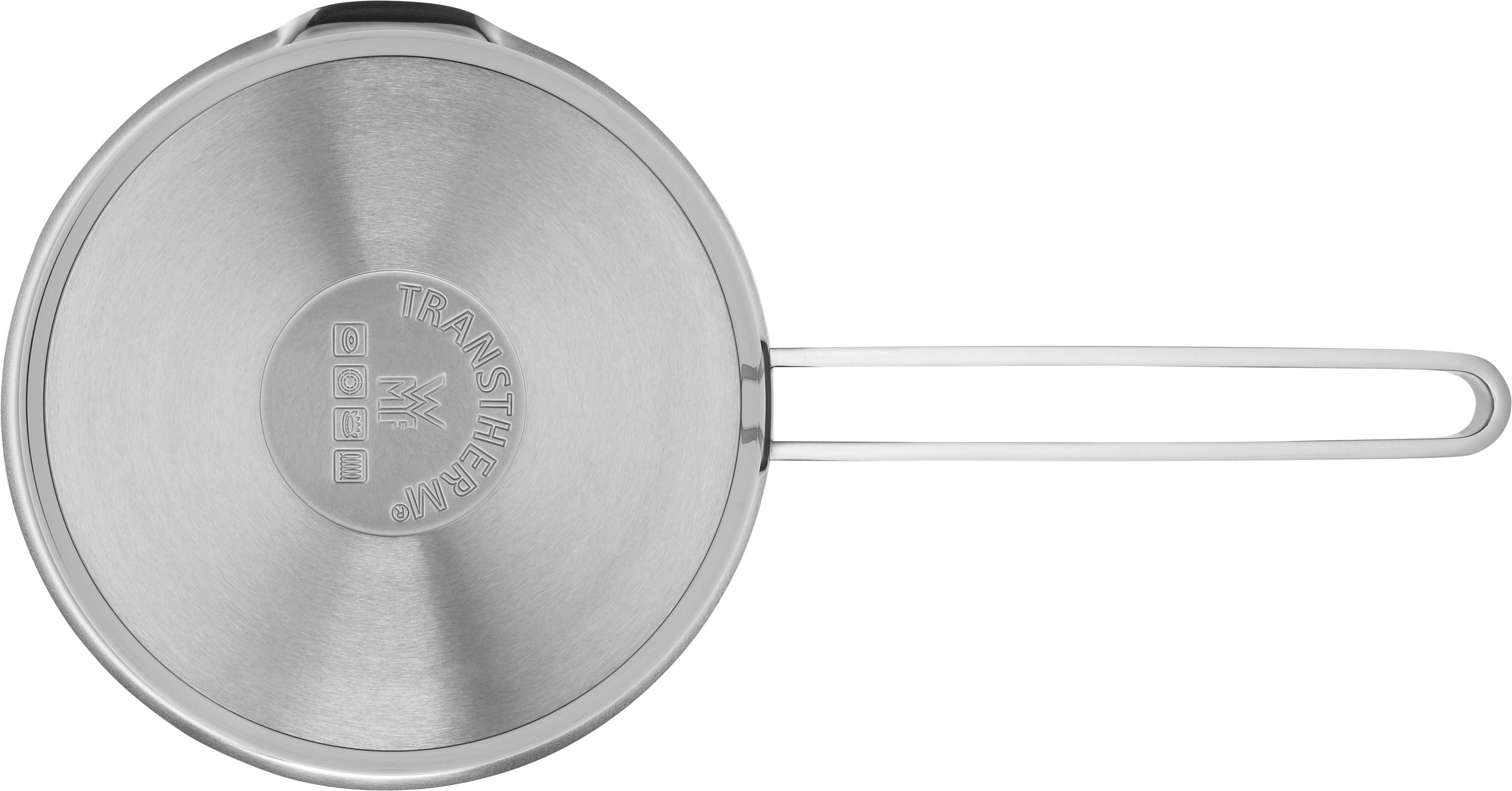 WMF Steelpan Function 4 warmte-reducerende handvatten, interne schaalverdeling, brede beschermrand
