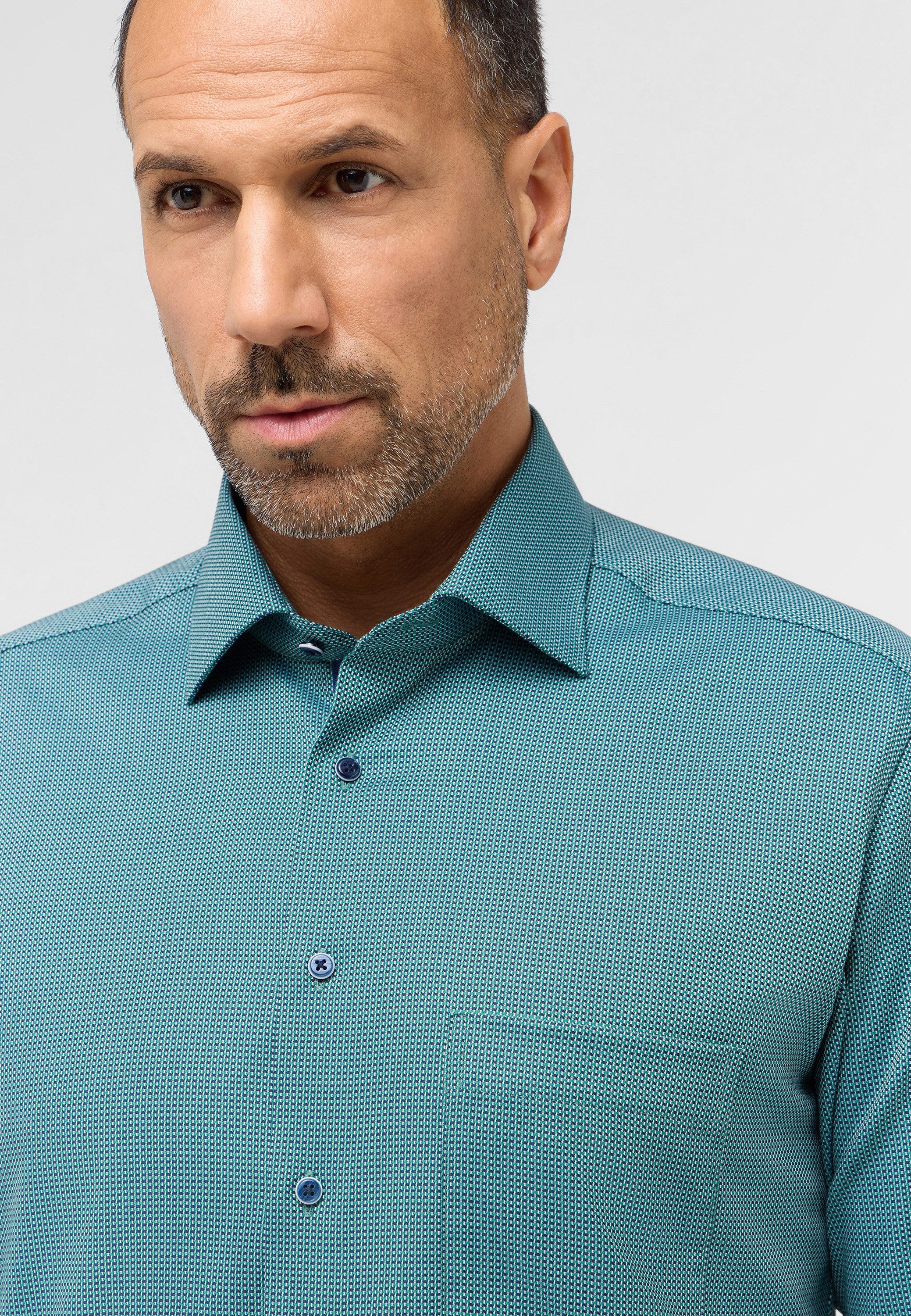 Eterna Overhemd met lange mouwen MODERN FIT NON IRON (strijkvrij)