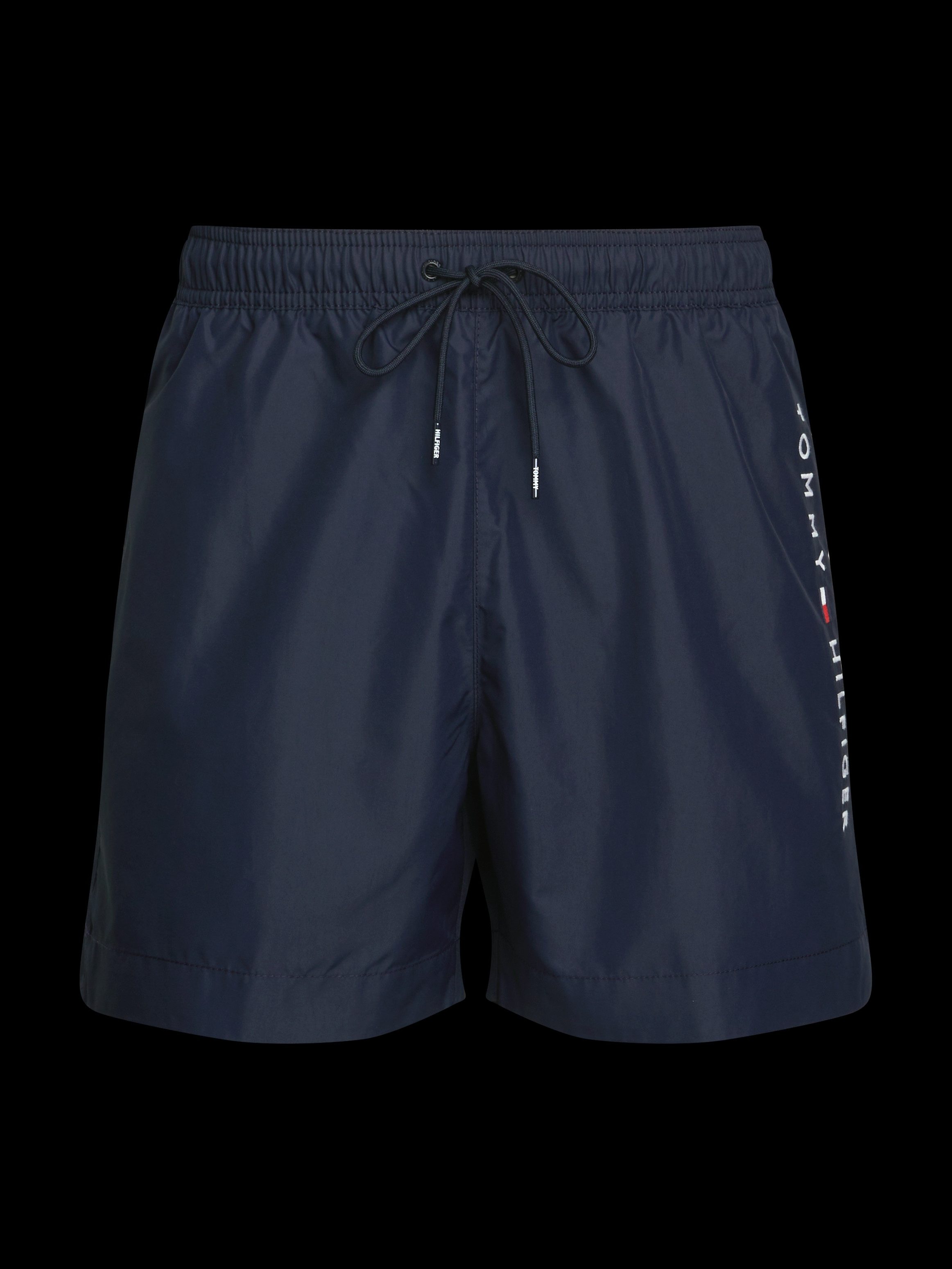 Tommy Hilfiger Swimwear Zwemshort MEDIUM DRAWSTRING met logoborduring op de heup