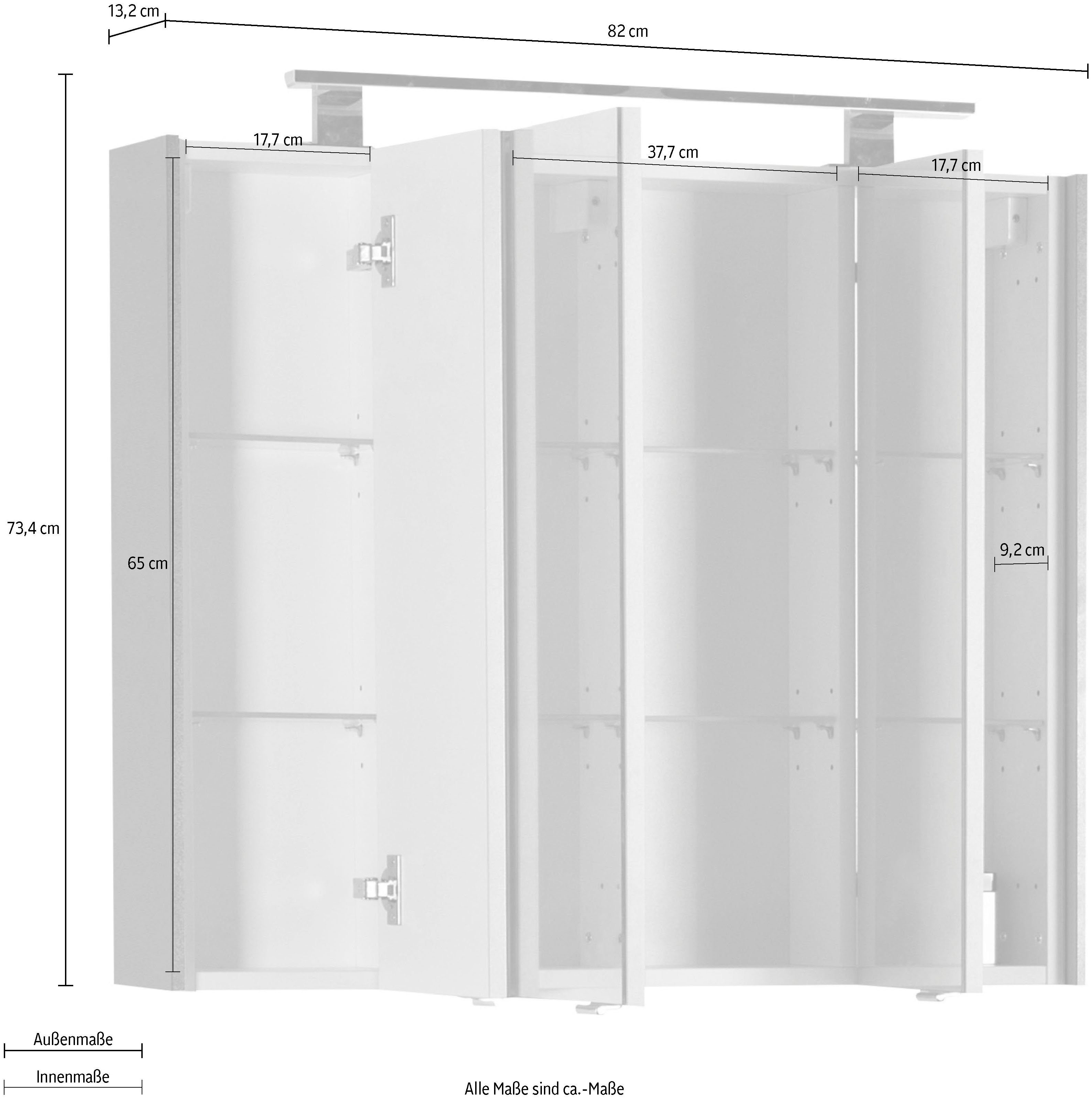 MARLIN Spiegelkast 3400 Breedte 82 cm