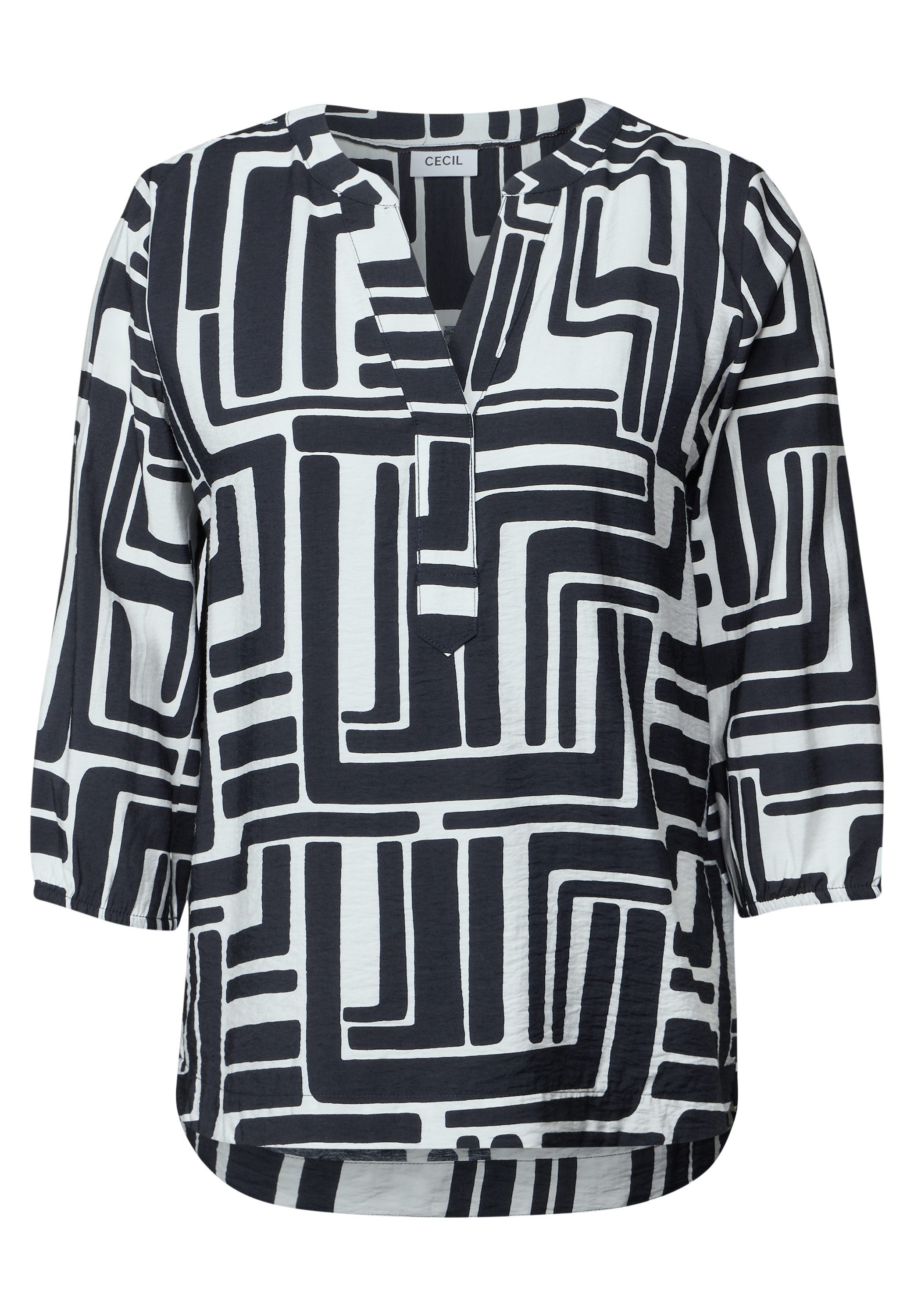 Cecil Gedessineerde blouse met grafisch patroon