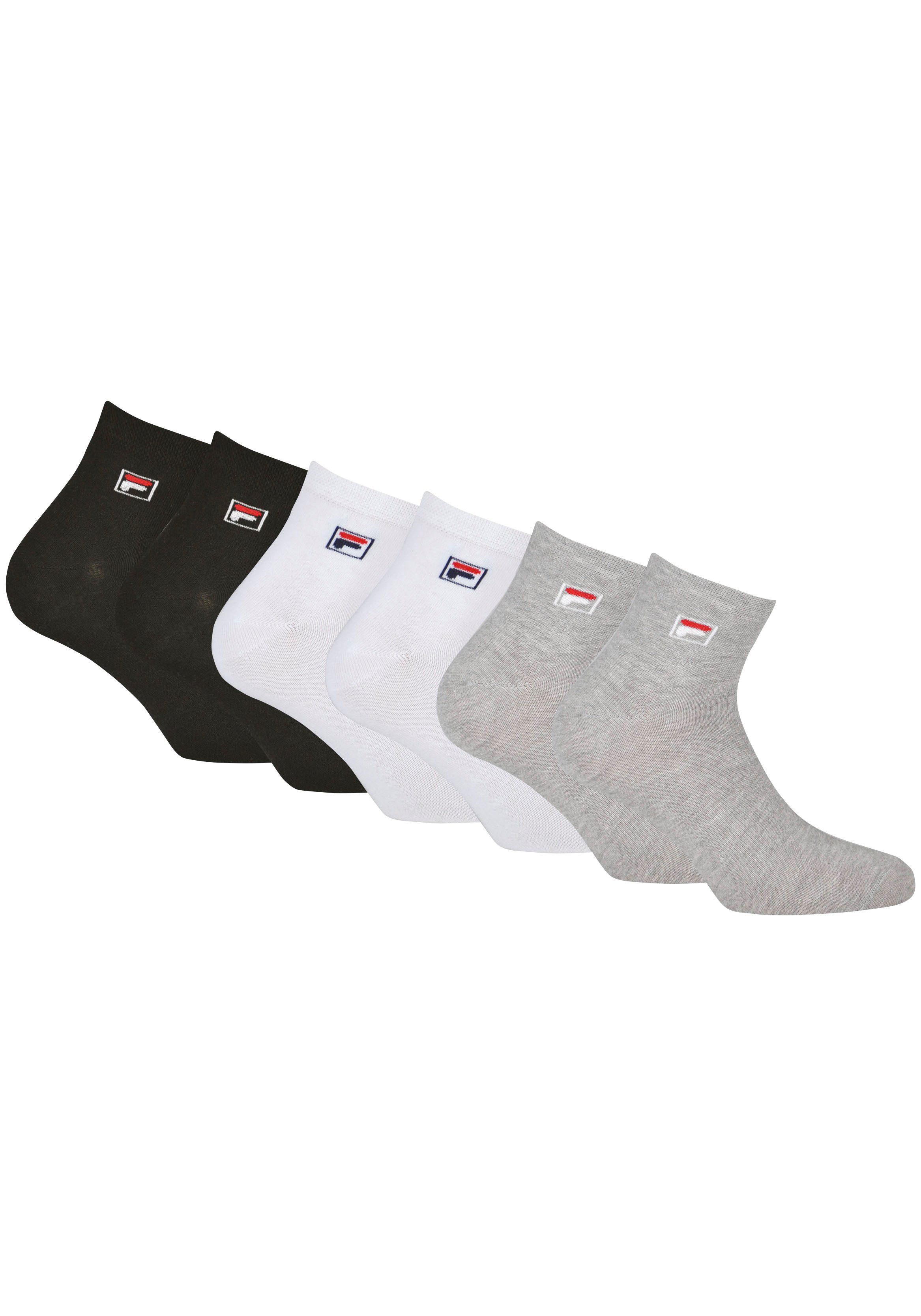 Fila Korte sokken UNISEX QUARTER PLAIN SOCKS (set, 6 paar)