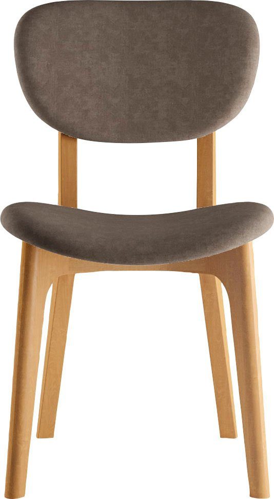 INOSIGN Stoel COZY Made in Italy Frame in beuken, kersen- of notenhout, massief hout, designstoel (set, 2 stuks)