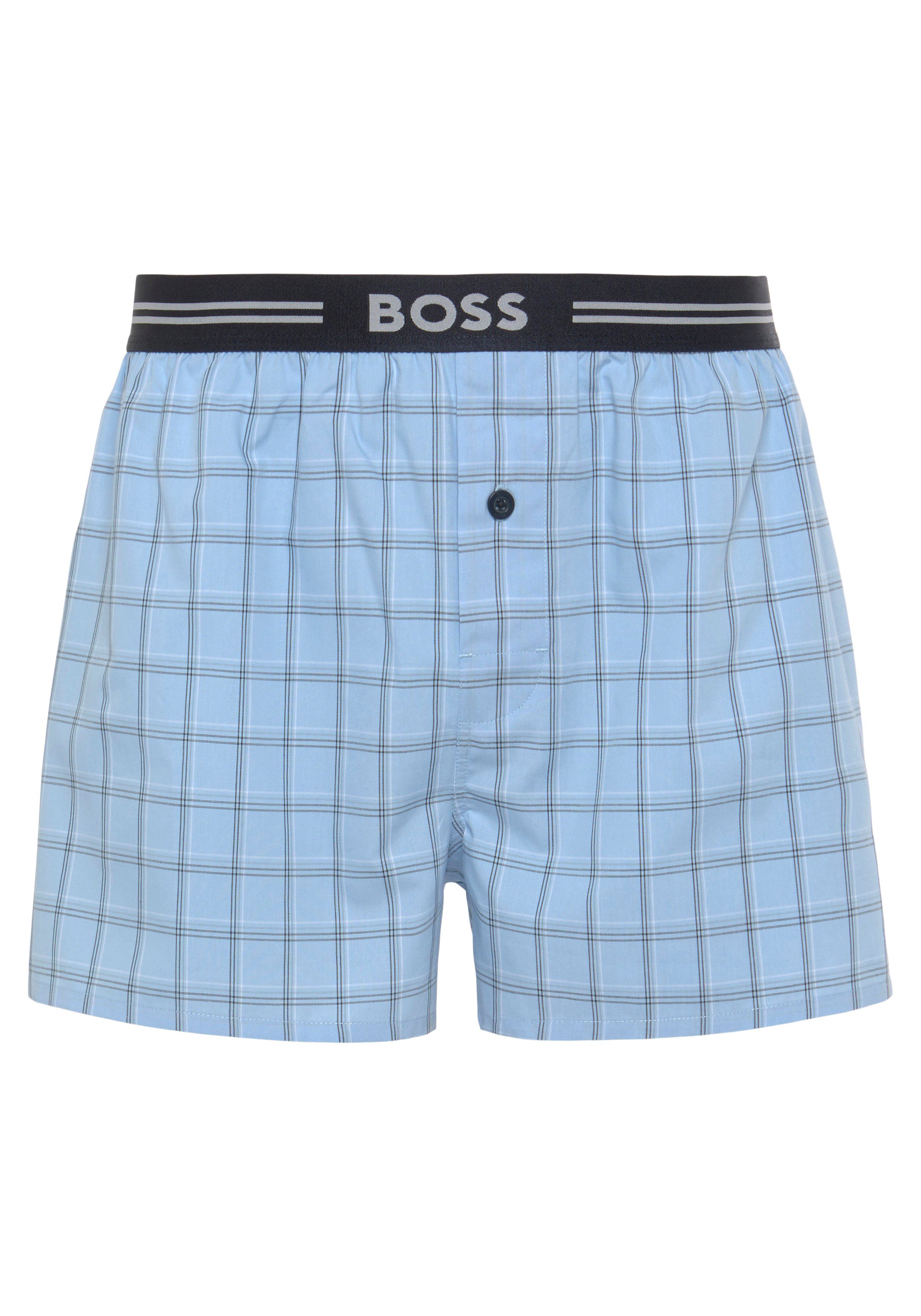 BOSS Boxershort 3P WOVEN BOXER met opening met knop (3 stuks)