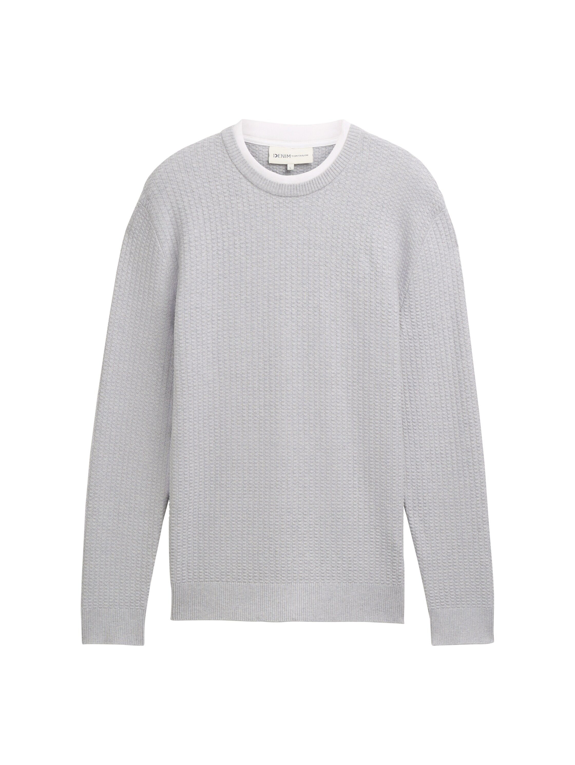 Tom Tailor Denim Gebreide trui in 2-in-1-look