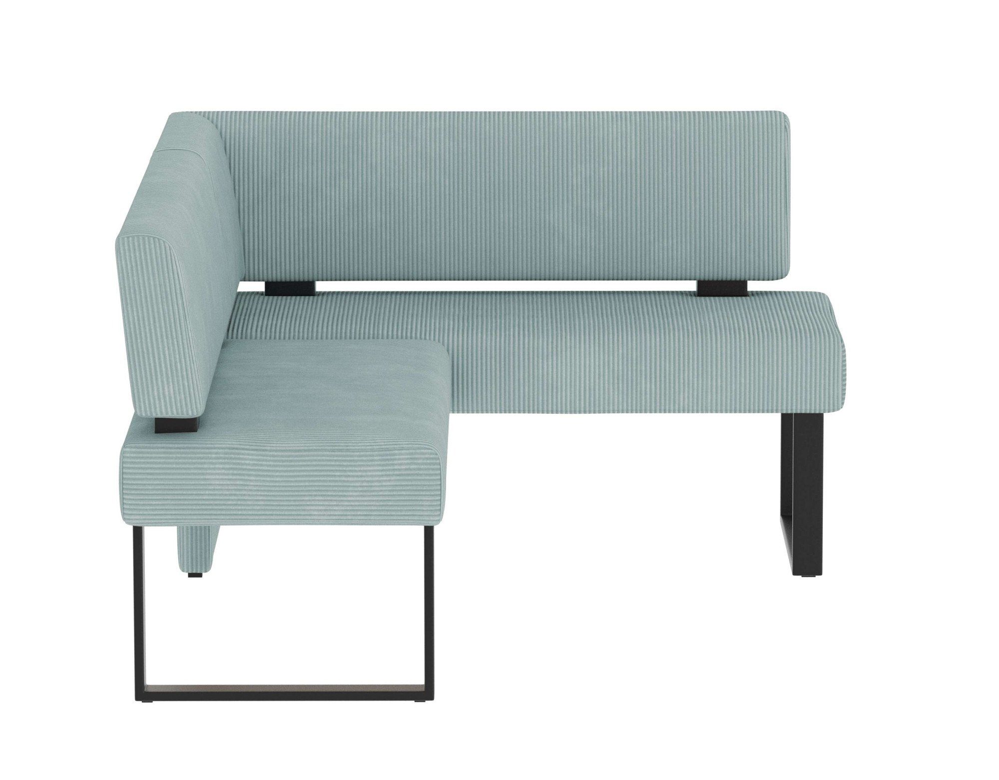 Home affaire Eethoek Oliver Hoekbank met golfvering in de zitting, tafel massief eiken (set, 4-delig)