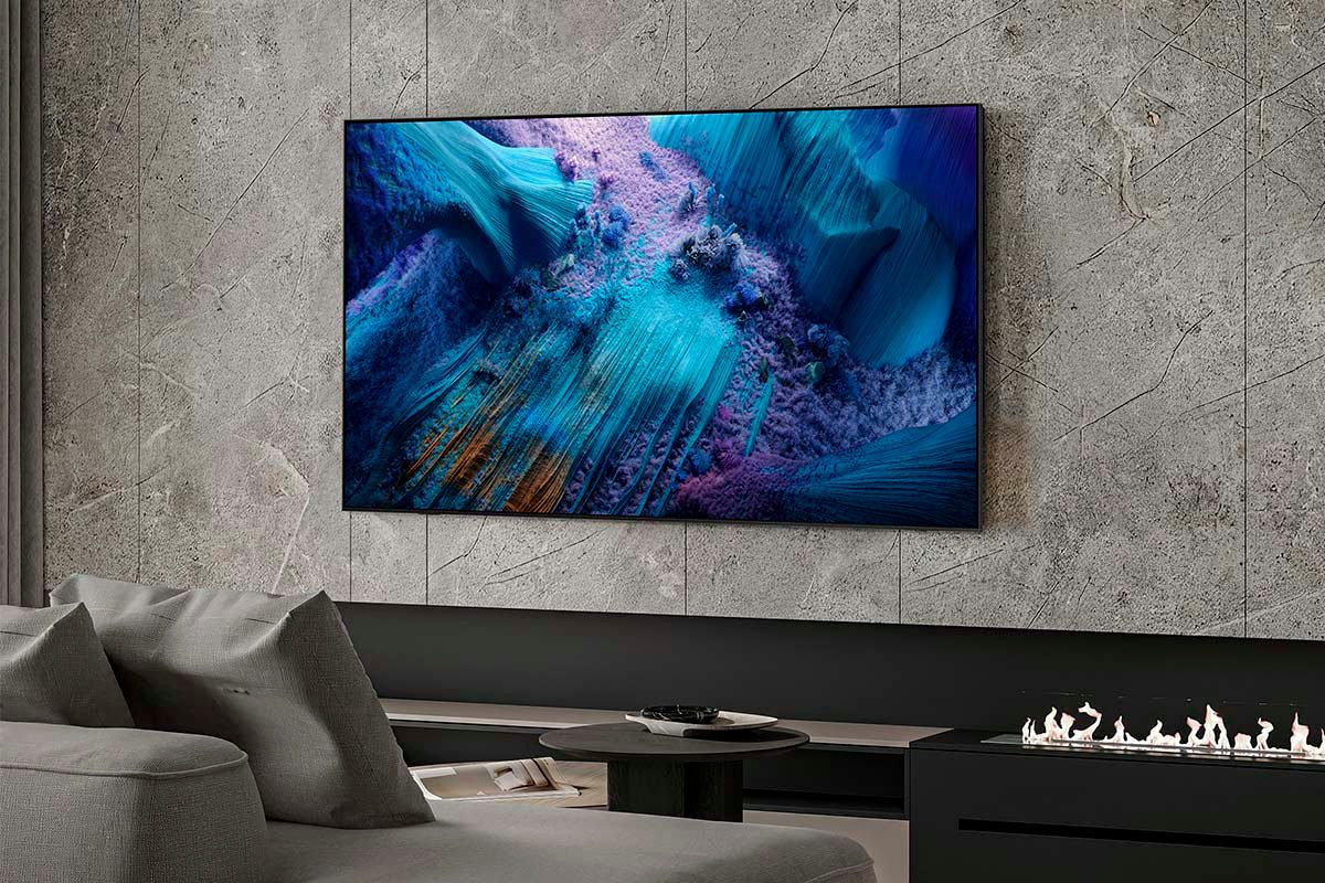 Samsung QLED-TV GQ85QN990FT QLED Mini LED-televisie, 8k ai upscaling pro & glare free, draadloze one connect box, art store