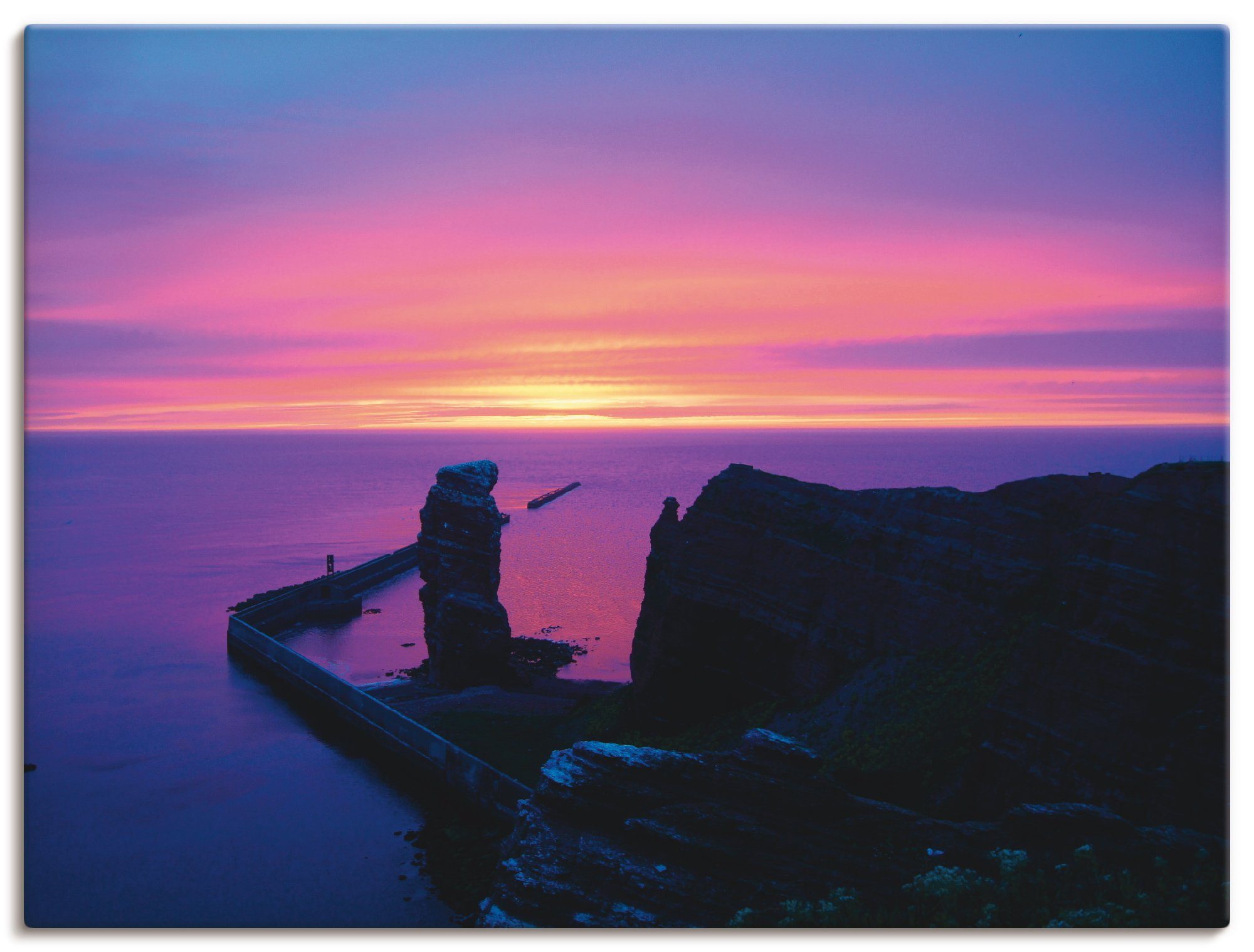 Artland Artprint Avond op Helgoland in vele afmetingen & productsoorten -artprint op linnen, poster, muursticker / wandfolie ook geschikt voor de badkamer (1 stuk)