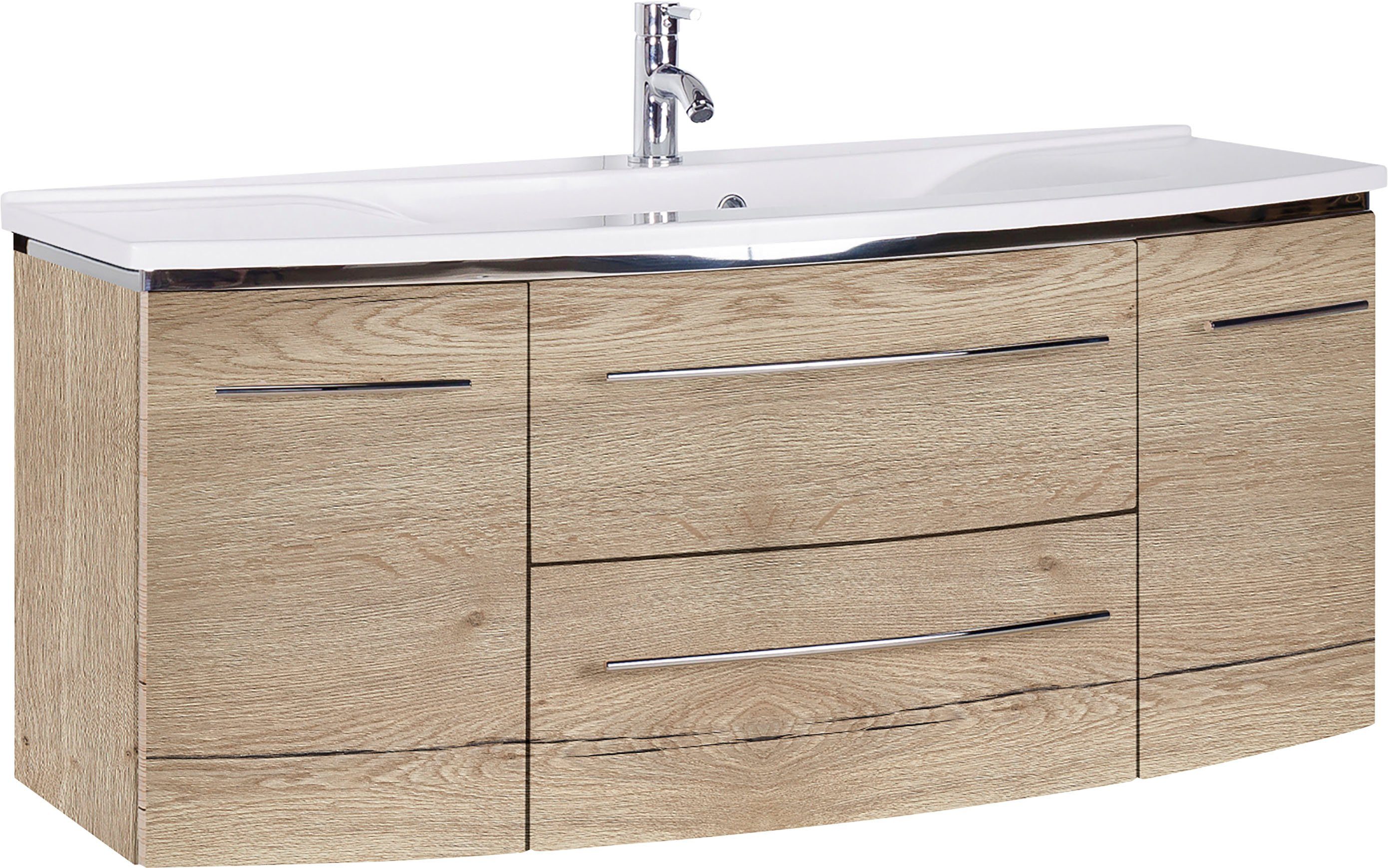 MARLIN Wastafelonderkast 3040 breedte 122 cm wastafelmeubels bruin