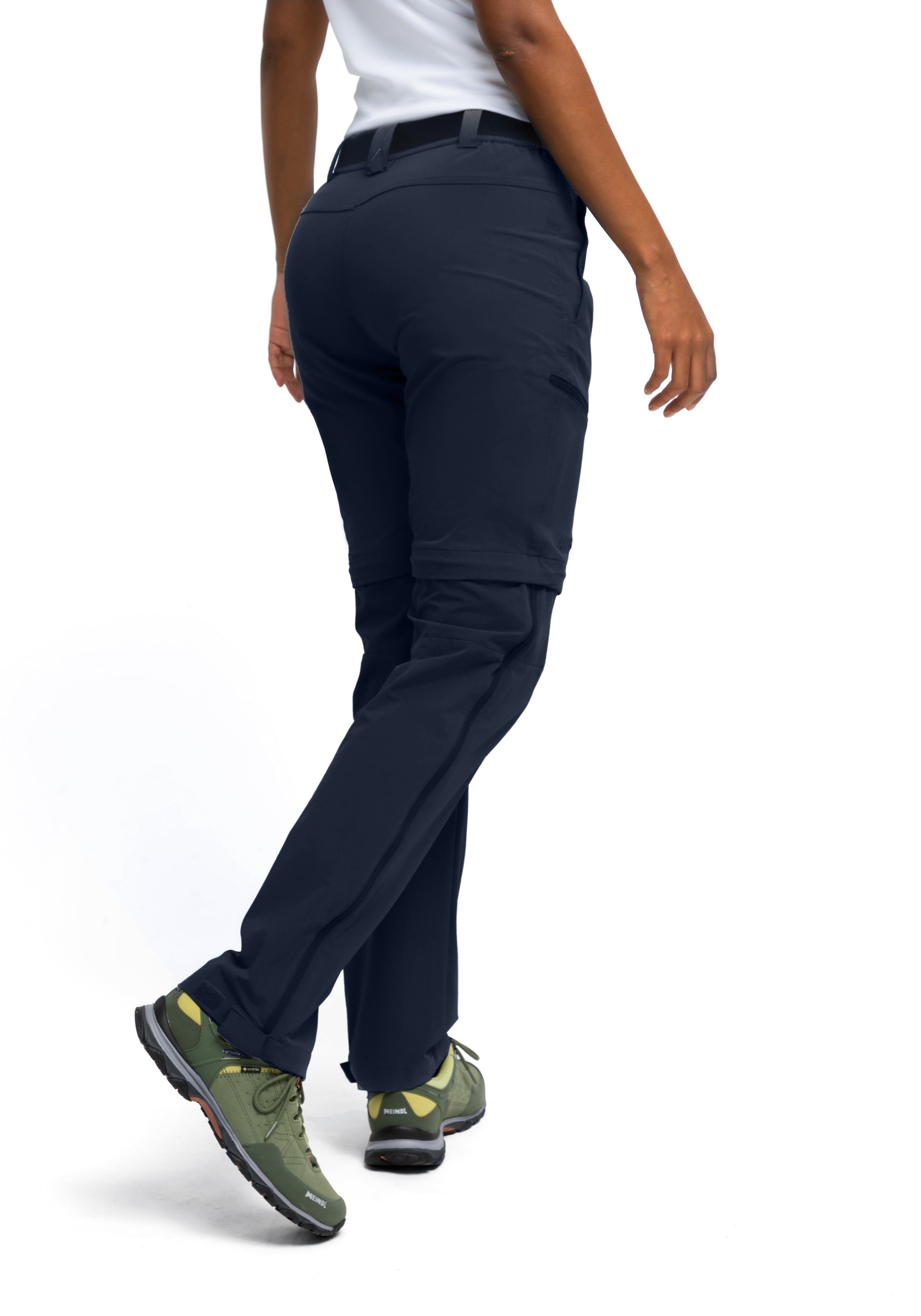 Maier Sports Functionele broek Nata Dames wandelbroek, afritsbare outdoorbroek, 3 zakken, regular fit