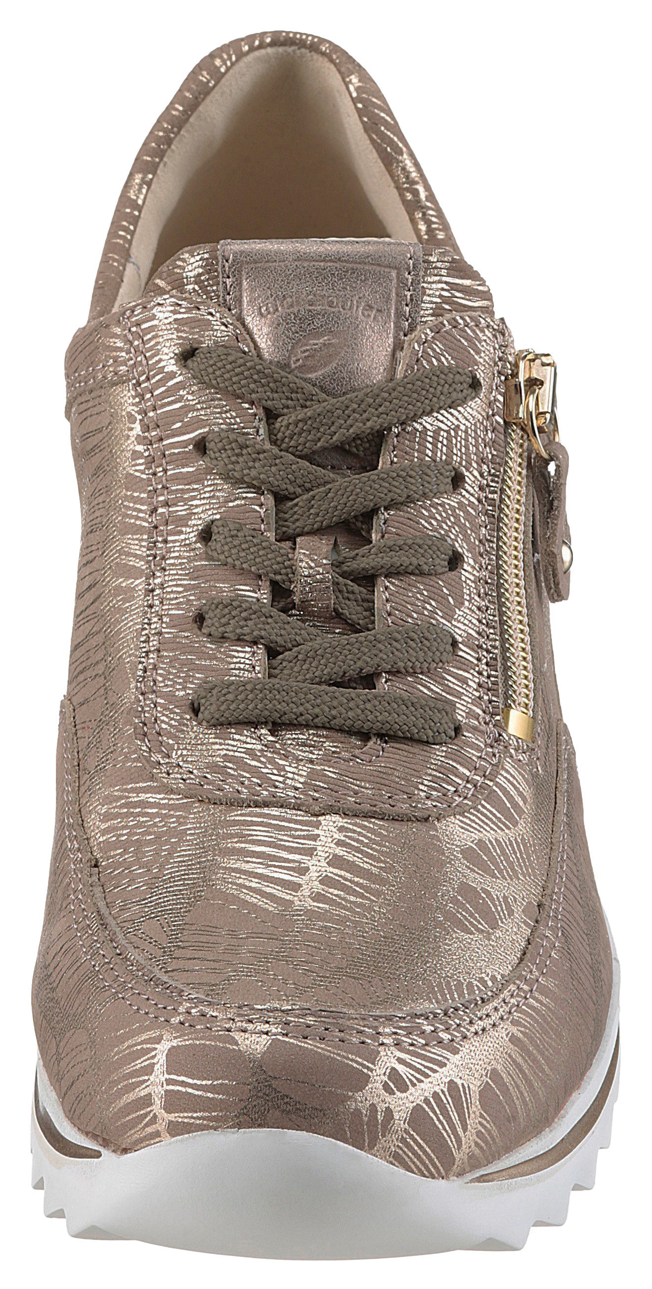 Waldläufer Sneakers met sleehak Haiba , veterschoenen, lage schoen, vrijetijdsschoen in comfortabele breedte h (=zeer breed)
