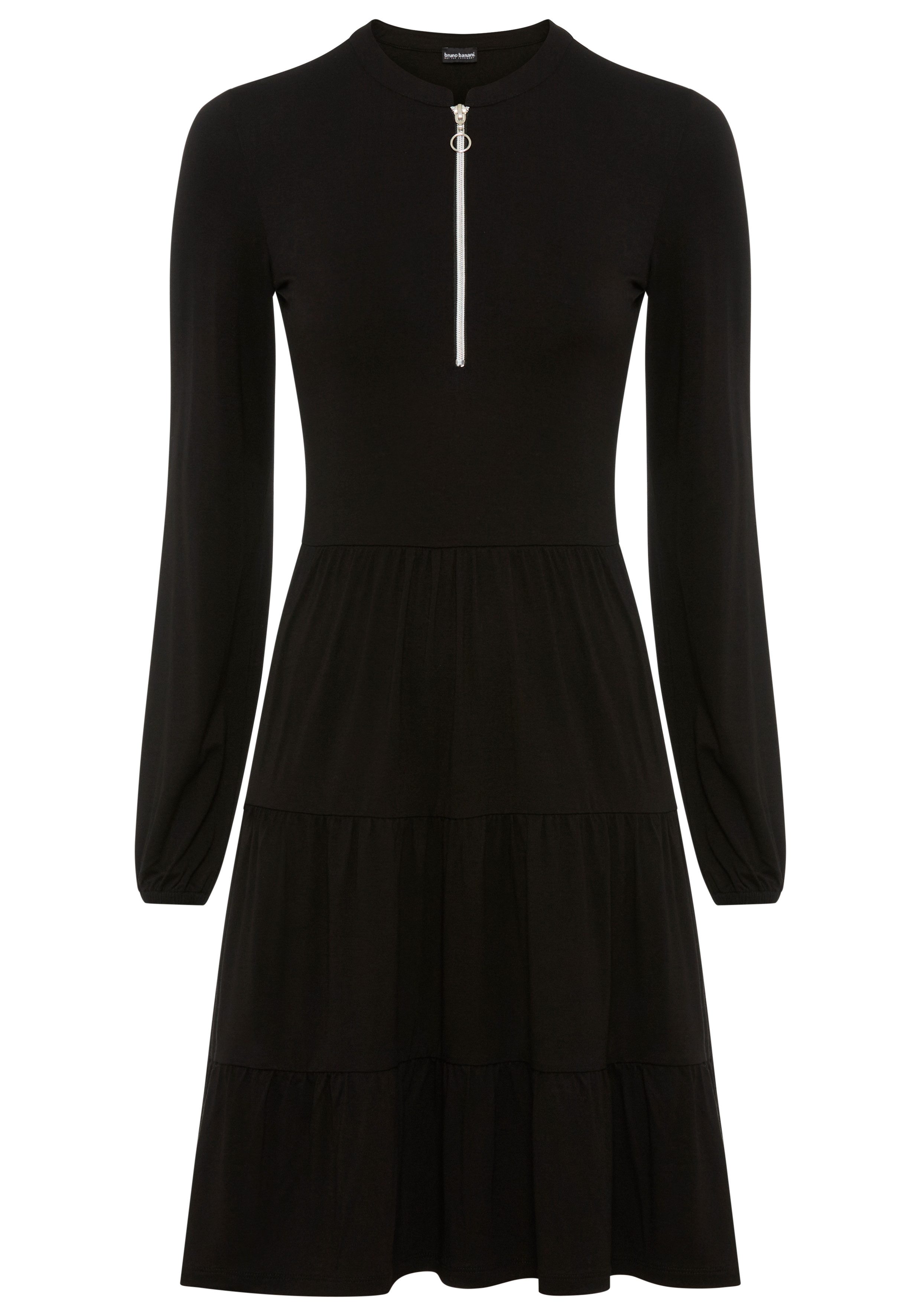 Bruno Banani Jerseyjurk met leuk ritsdetail - nieuwe collectie